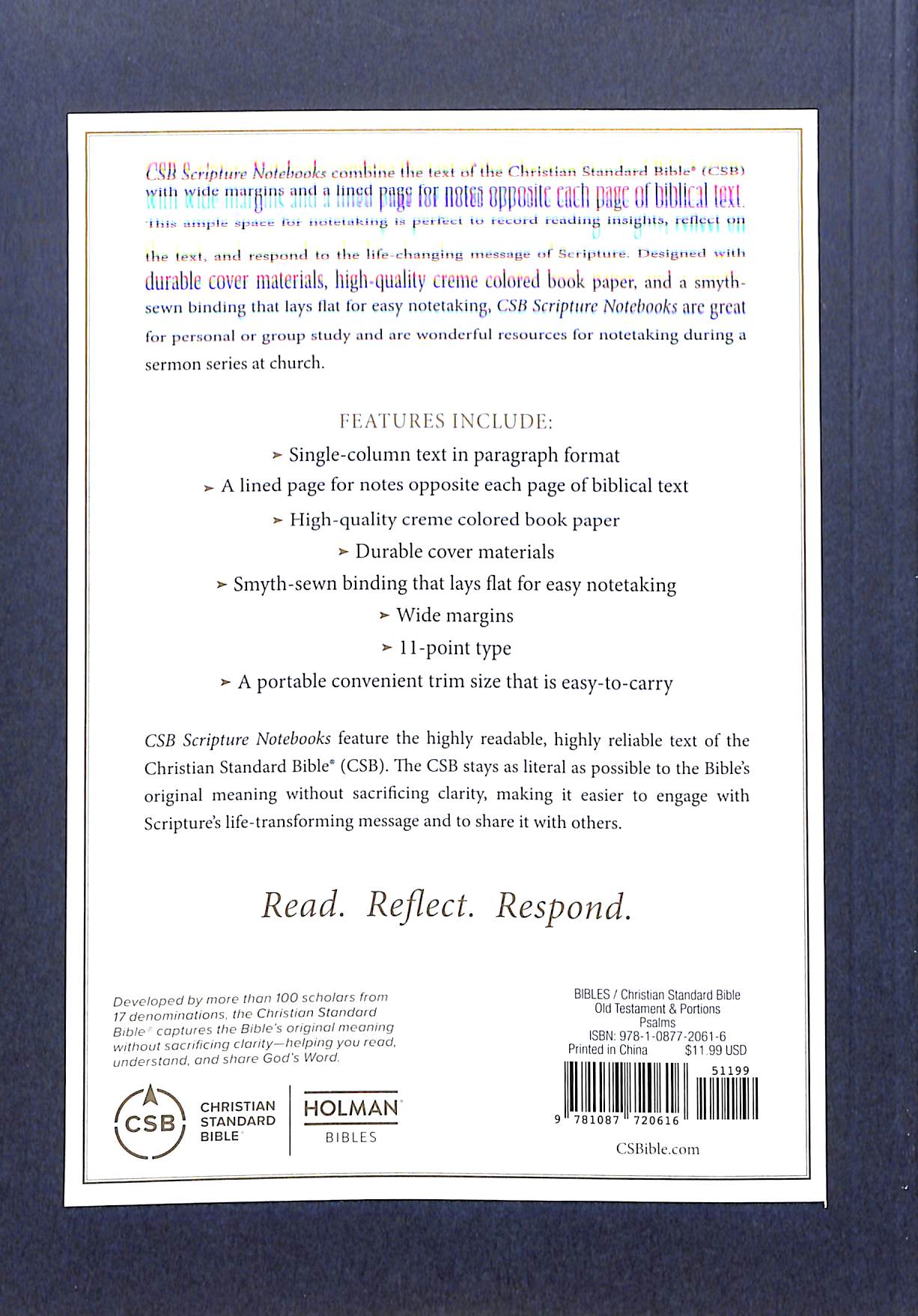 CSB Scripture Notebook Psalms