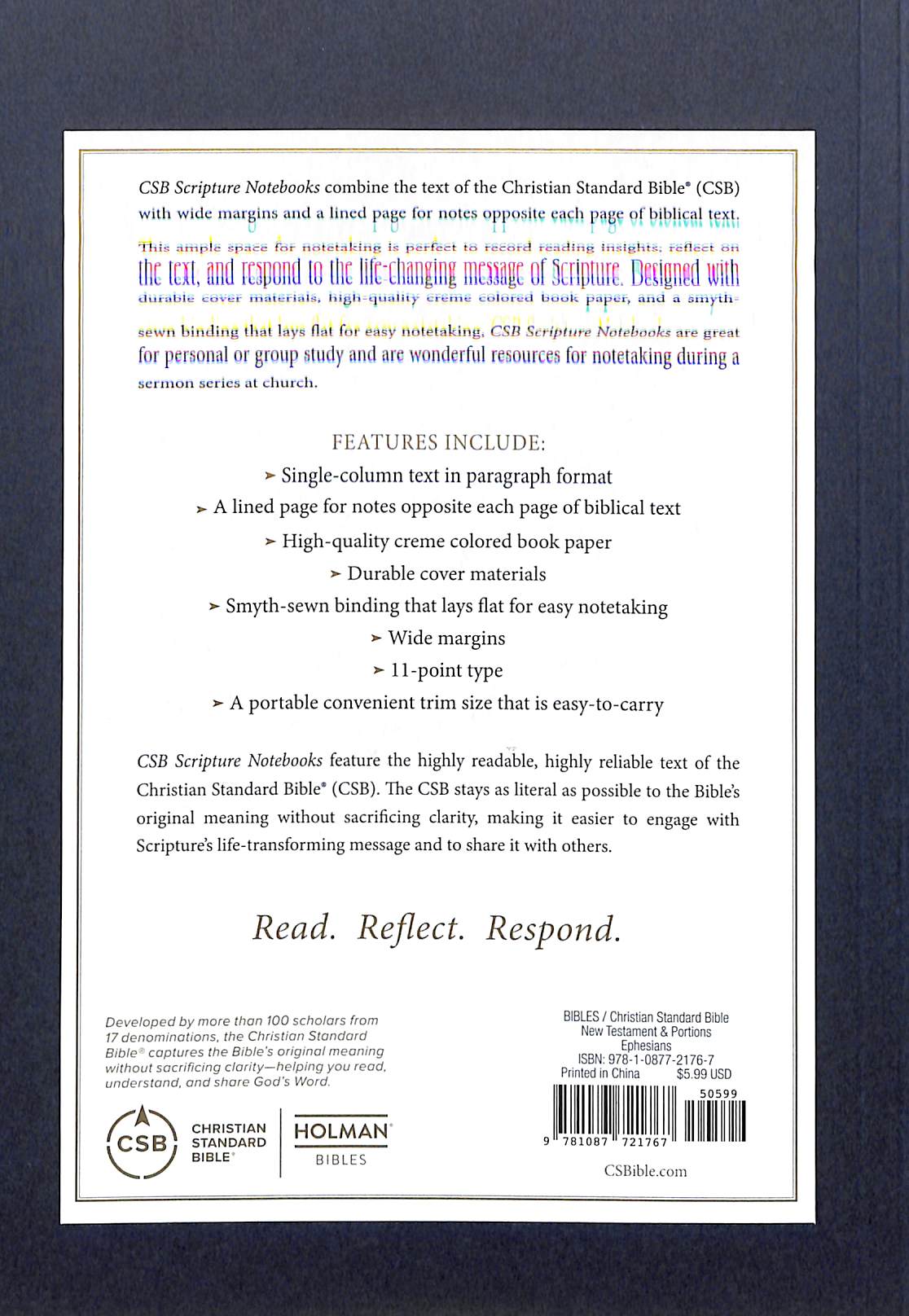 CSB Scripture Notebook Ephesians