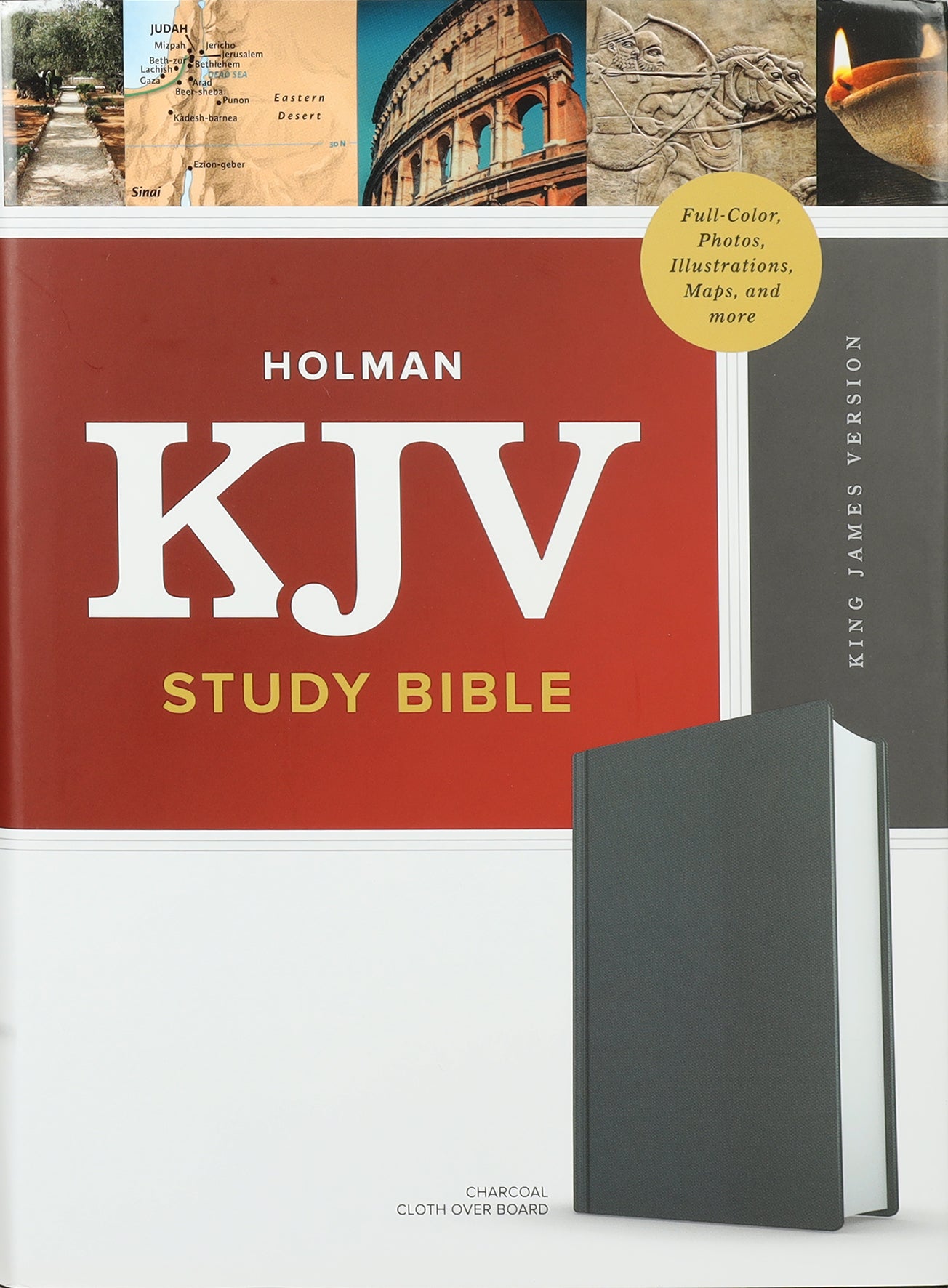 KJV Study Bible Full-Color Charcoal