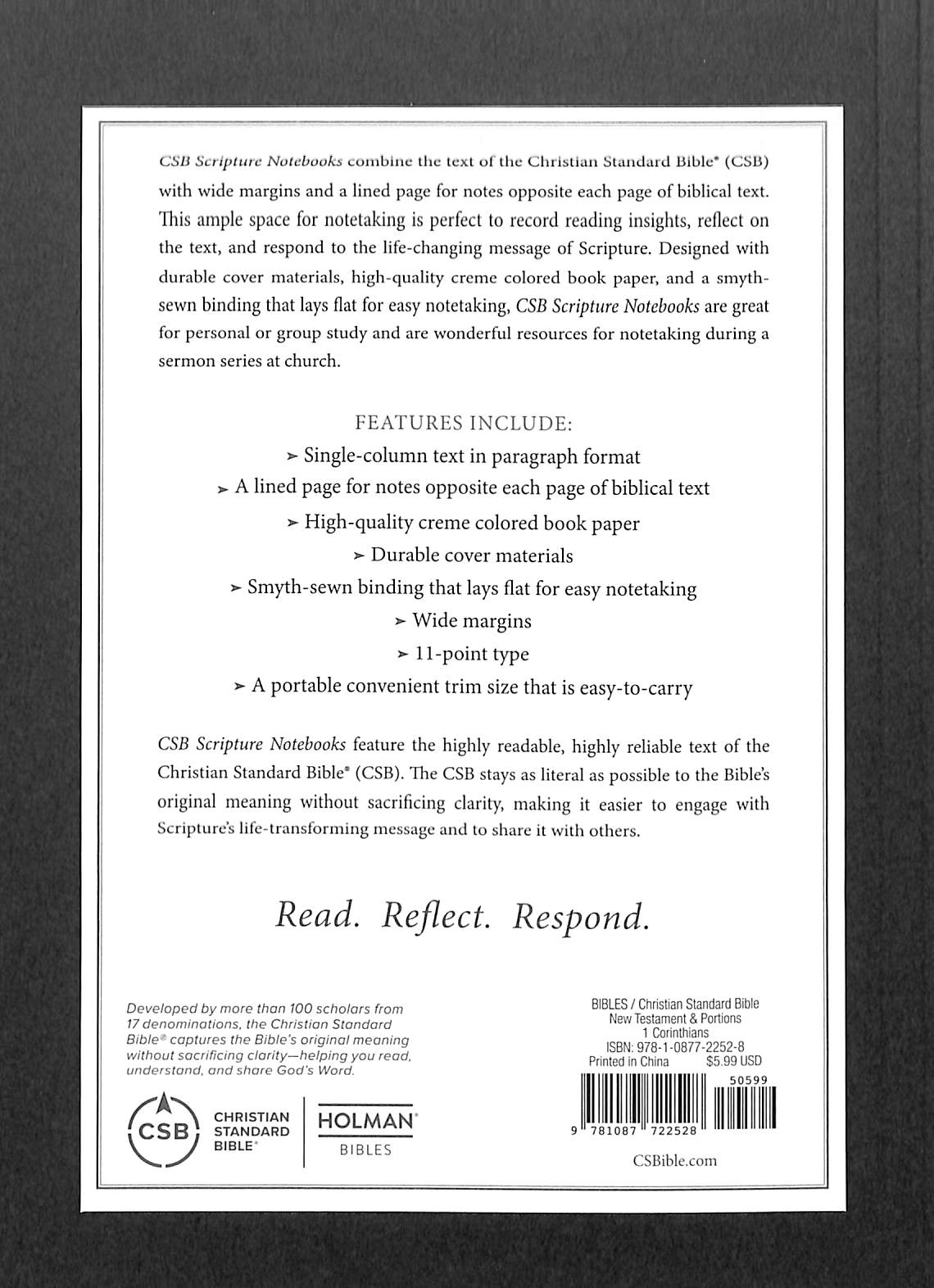 CSB Scripture Notebook 1 Corinthians
