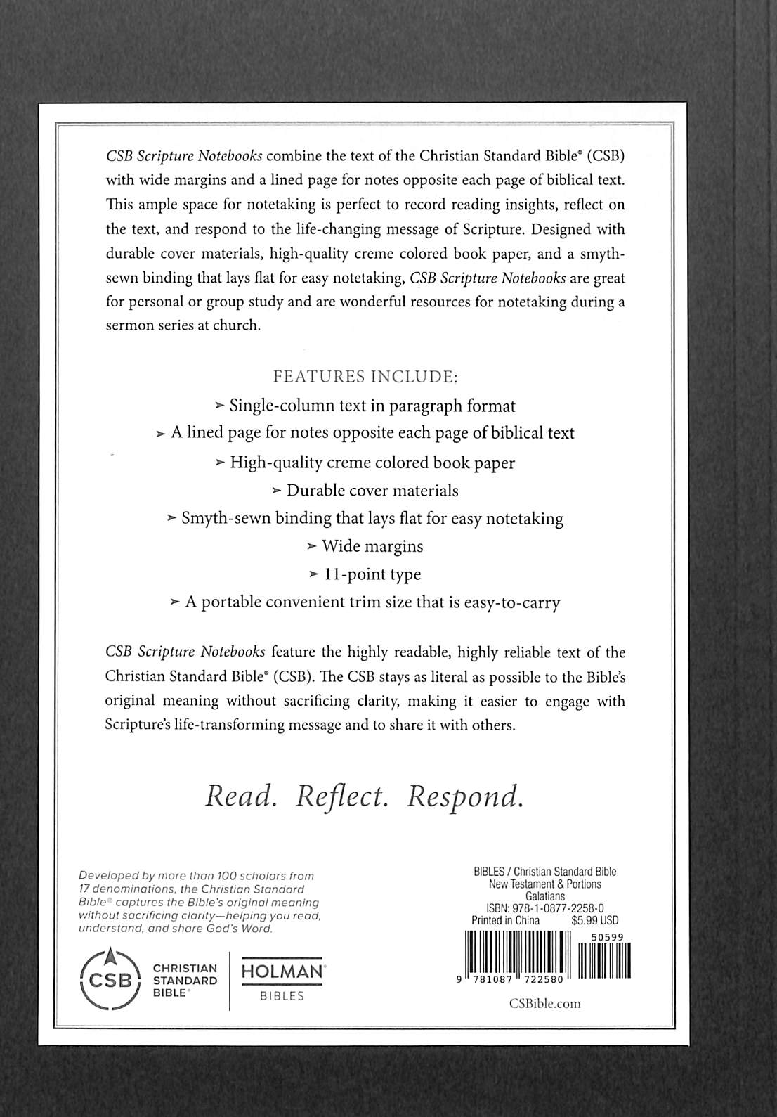 CSB Scripture Notebook Galatians