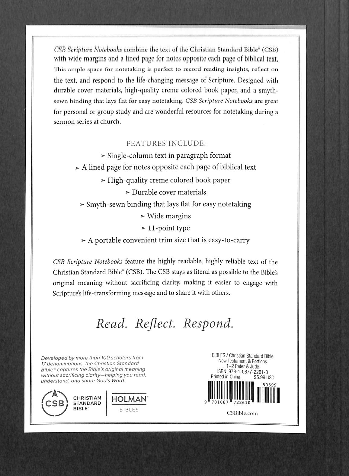 CSB Scripture Notebook 1-2 Peter and Jude