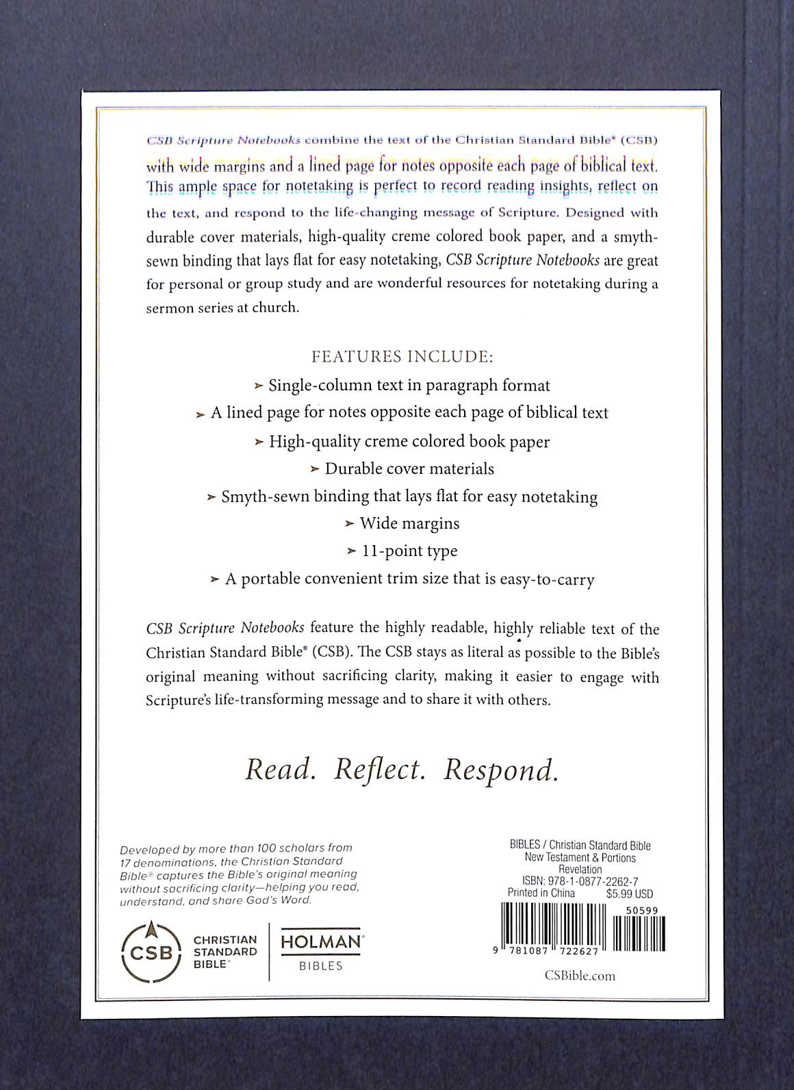 CSB Scripture Notebook Revelation