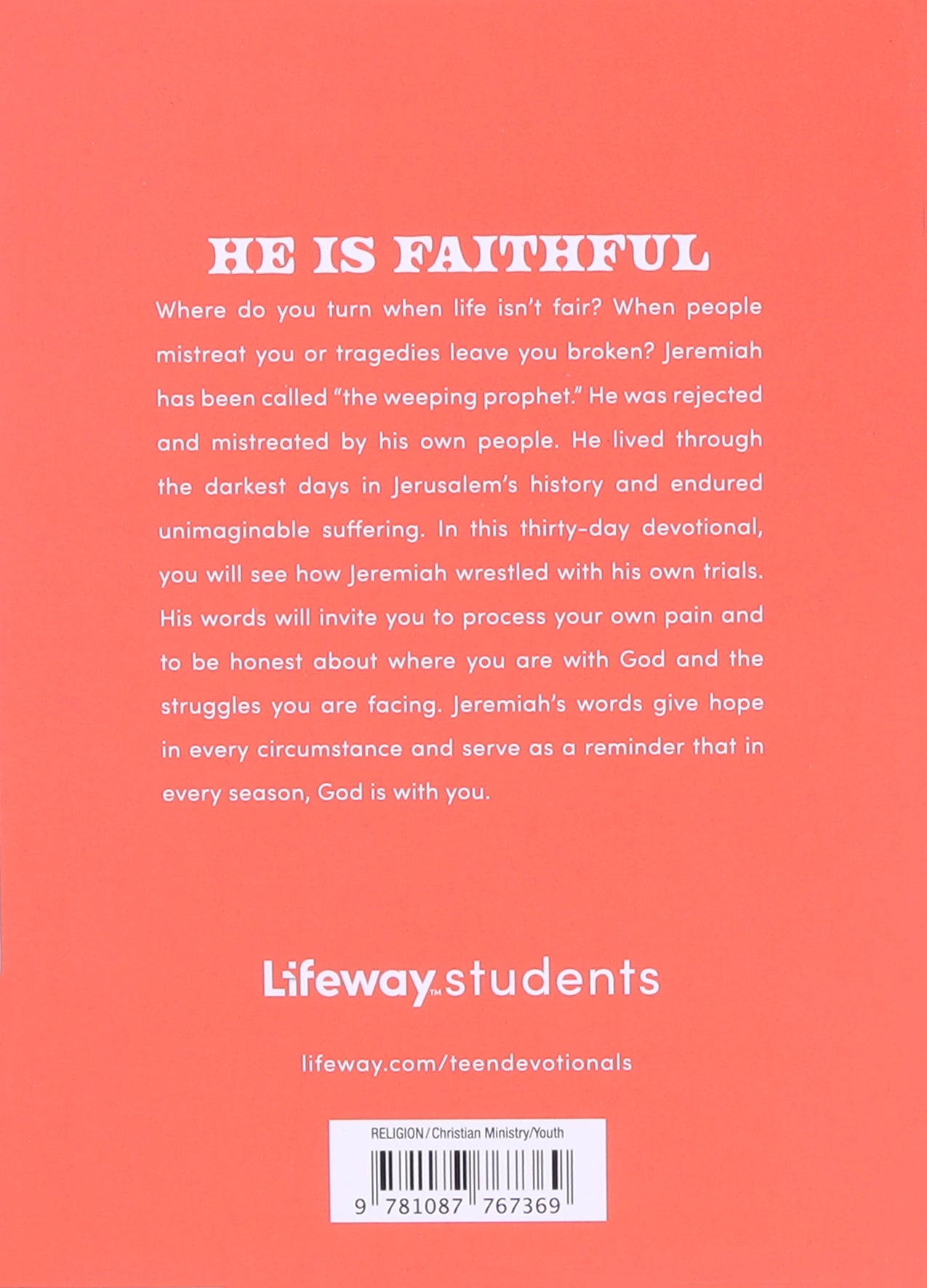 With You: God's Faithfulness in Jeremiah (#09 in 2023 Lifeway Student Devotional Series)