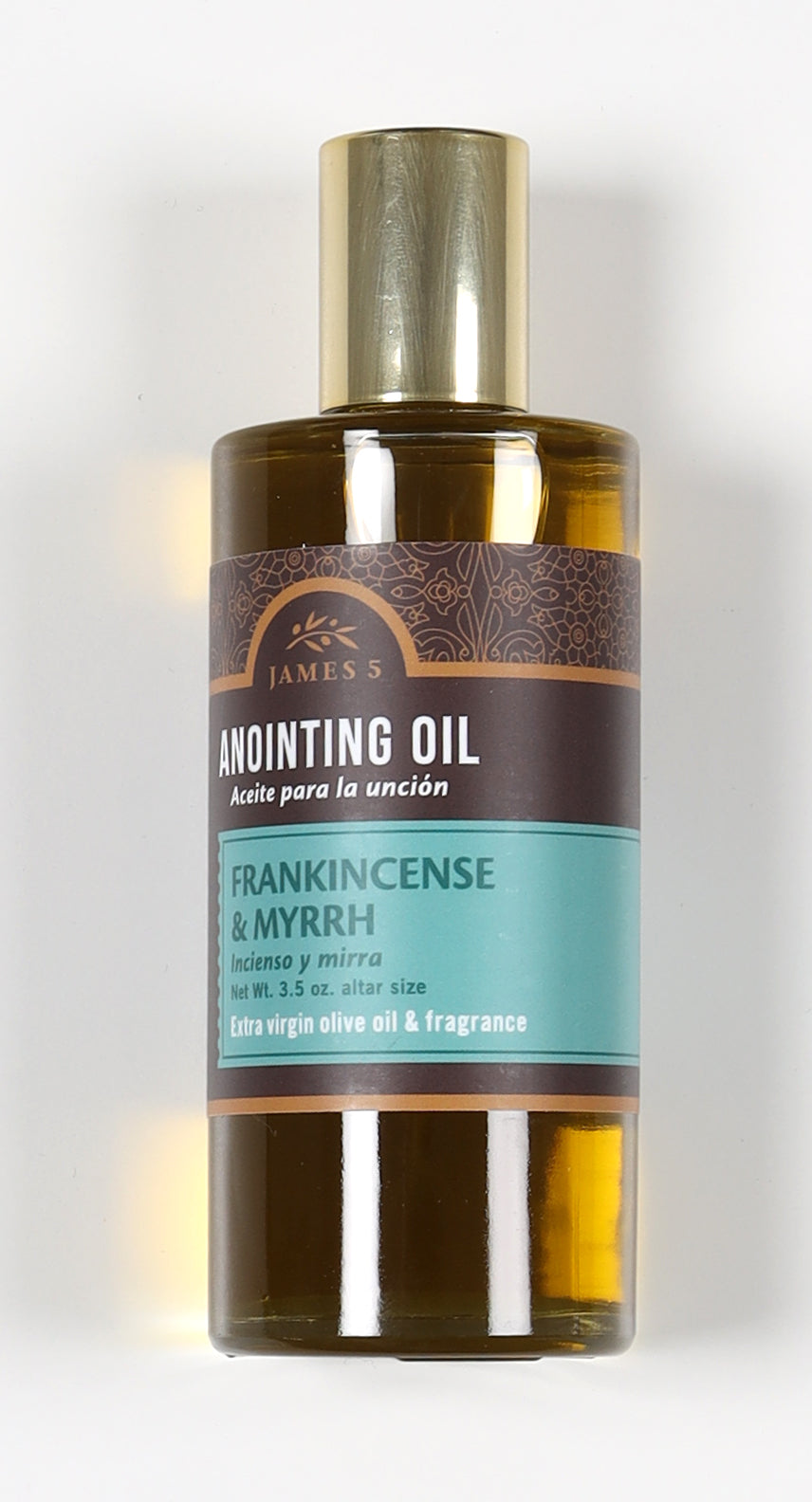 Anointing Oil: Frankincense and Myrrh (Altar-Size Glass Vial, Net Wt. 3.5 oz.)