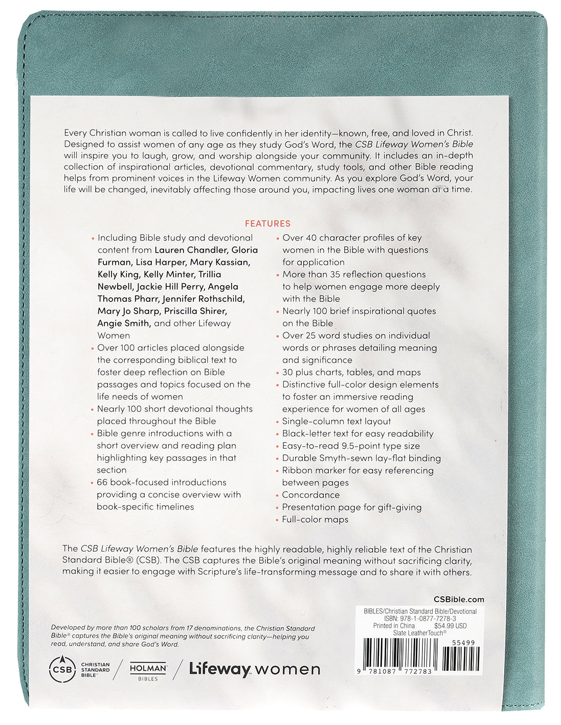 CSB Lifeway Women's Bible Slate (Black Letter Edition)