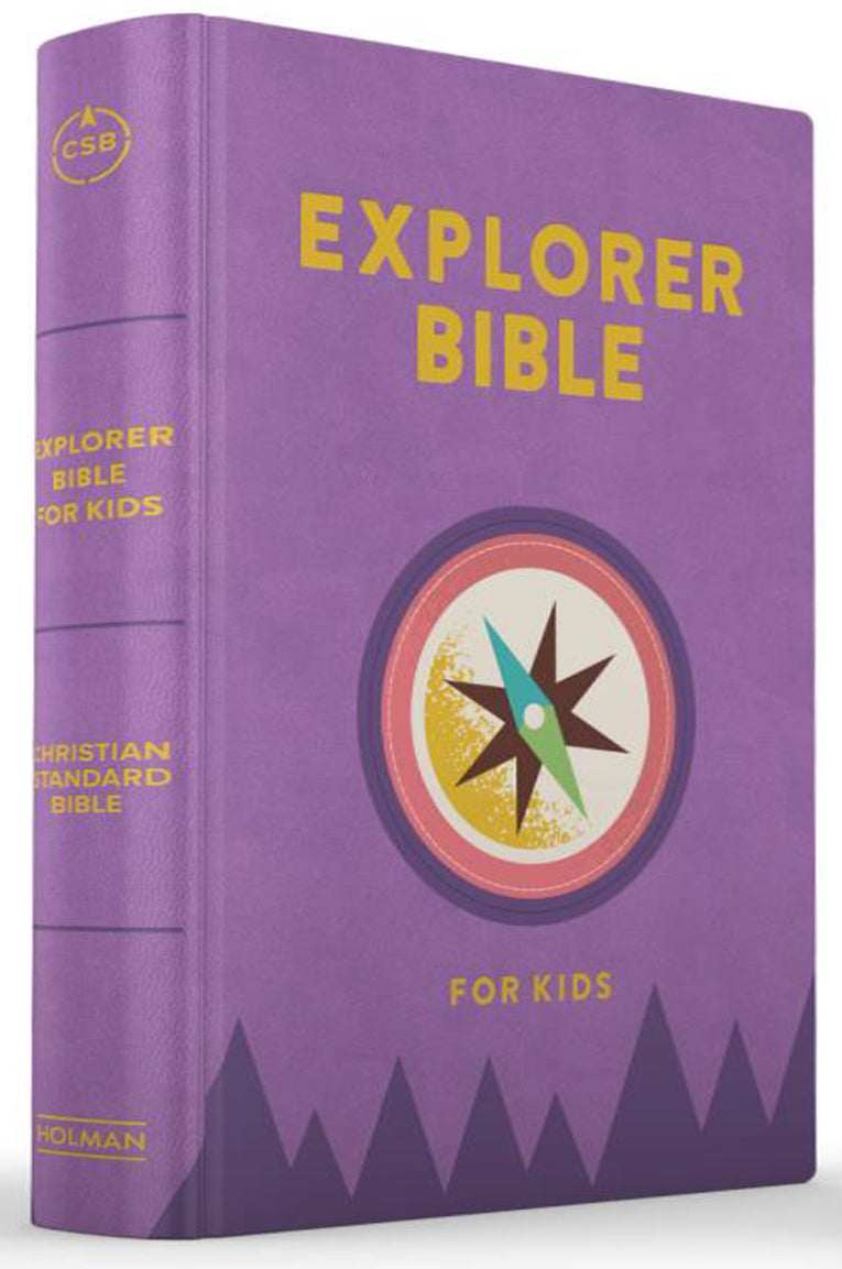CSB Explorer Bible For Kids Lavender Compass