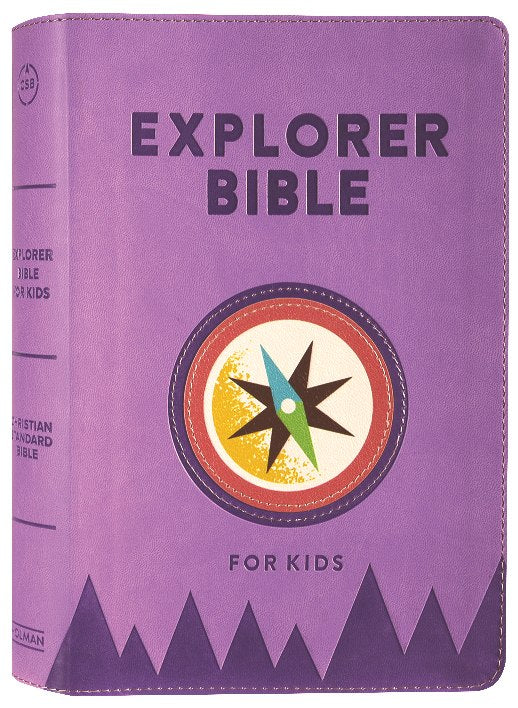CSB Explorer Bible For Kids Lavender Compass