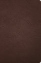CSB Large Print Thinline Bible Holman Handcrafted Collection Brown Premium Goatskin (Red Letter Edition)