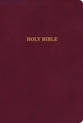 KJV Large Print Thinline Bible Burgundy (Red Letter Edition)