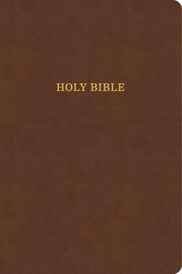 KJV Large Print Thinline Bible Value Edition Brown (Red Letter Edition)