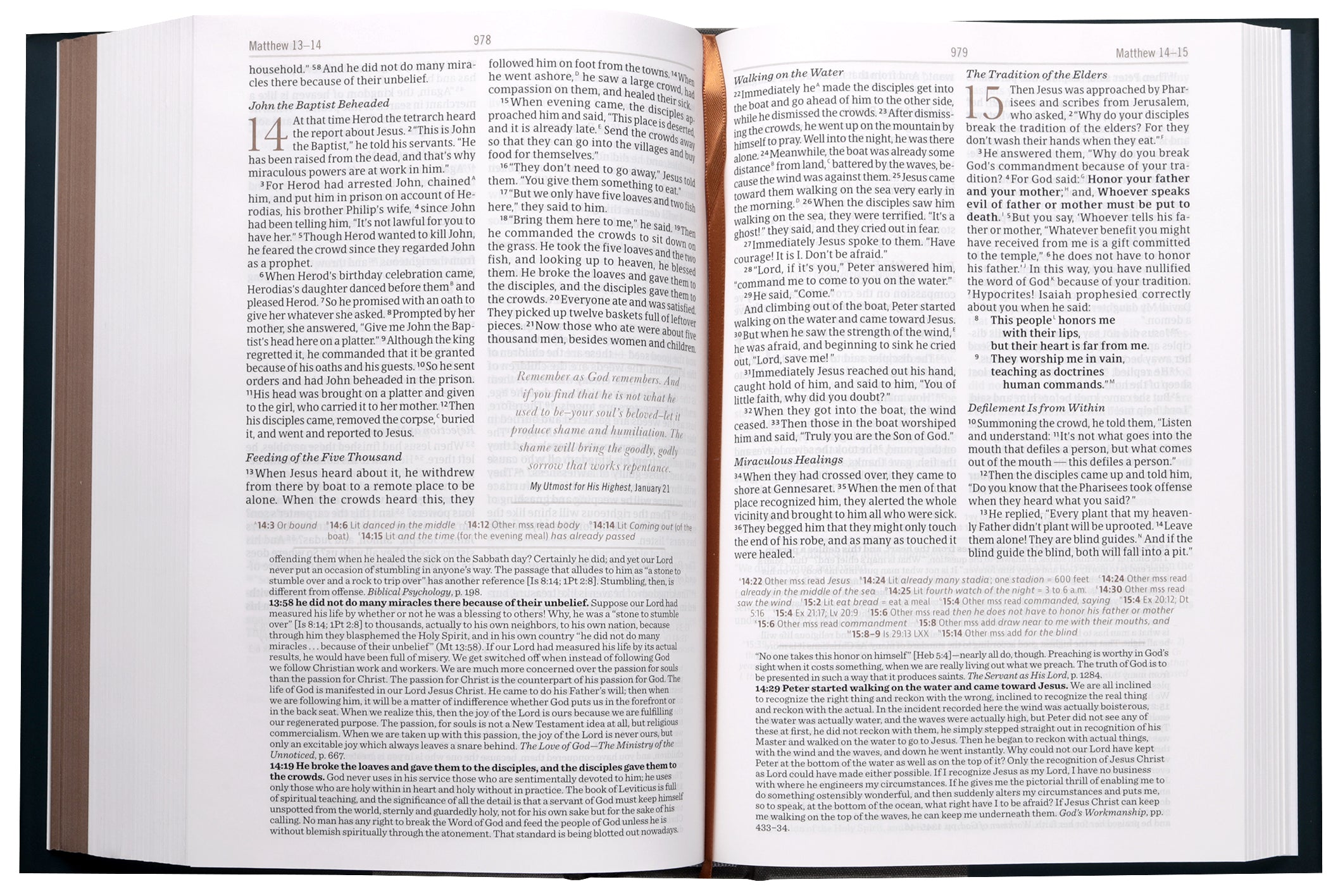 CSB Oswald Chambers Bible (Black Letter Edition)