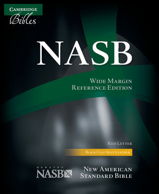 NASB Wide Margin Reference Bible Black (Red Letter Edition)