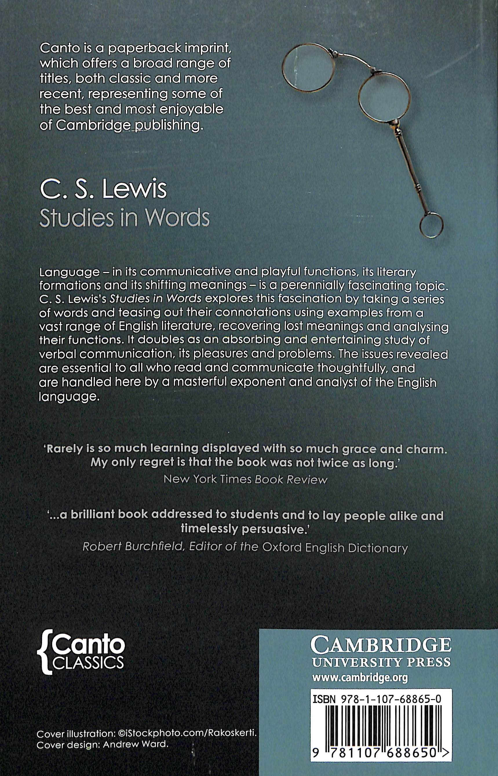 Studies in Words (2nd Edition) (Canto Classics Series)