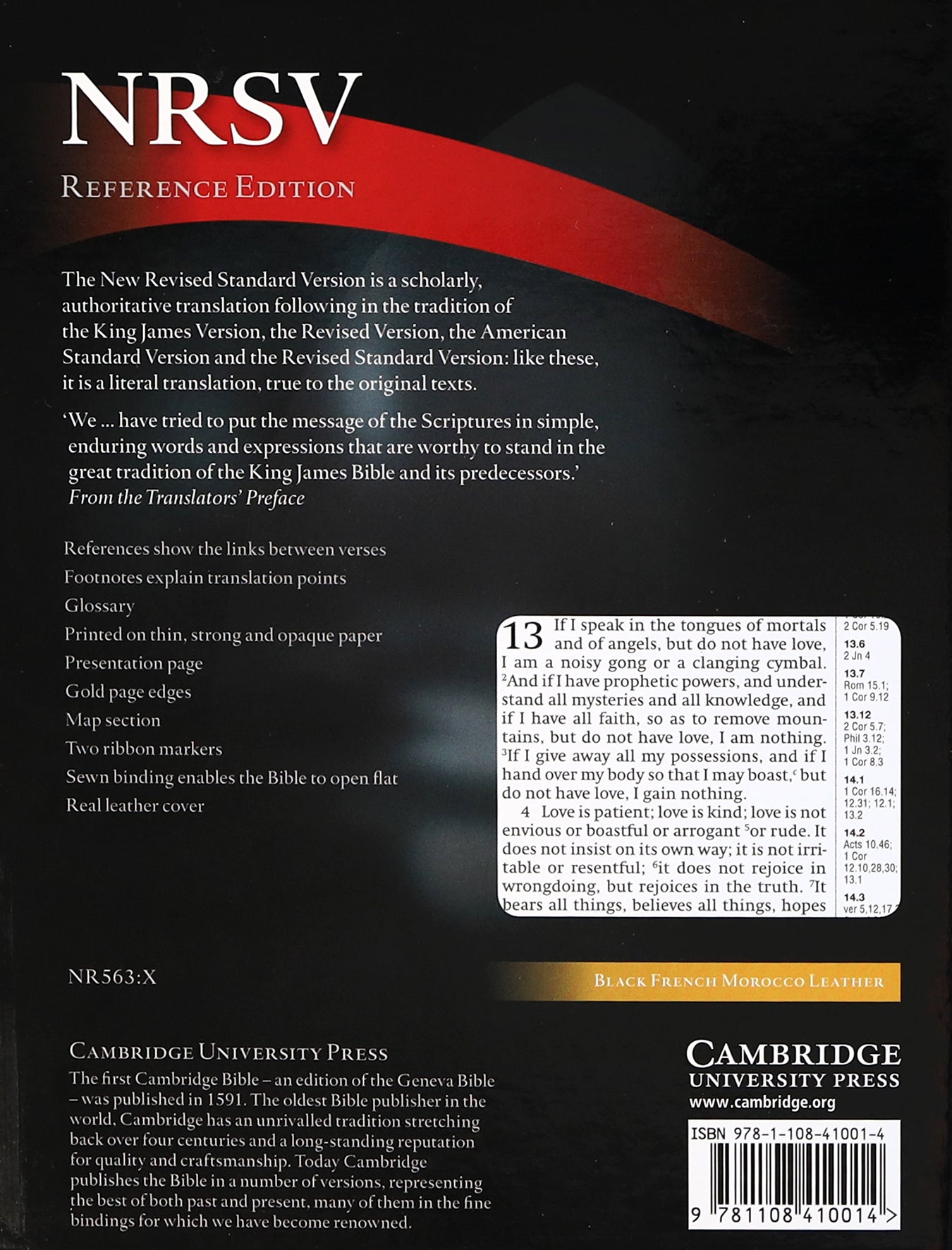 NRSV Reference Bible Black