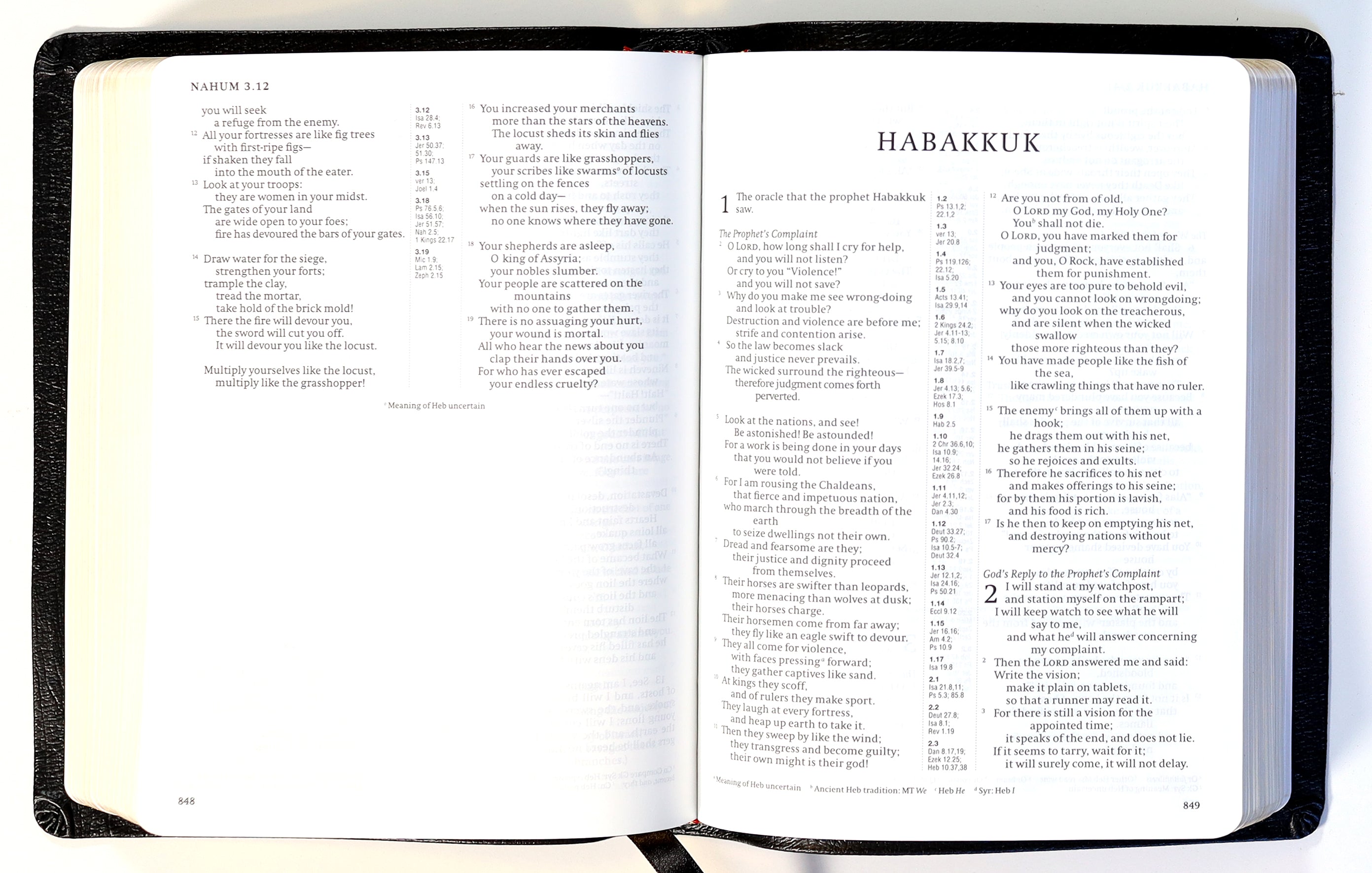 NRSV Reference Bible Black