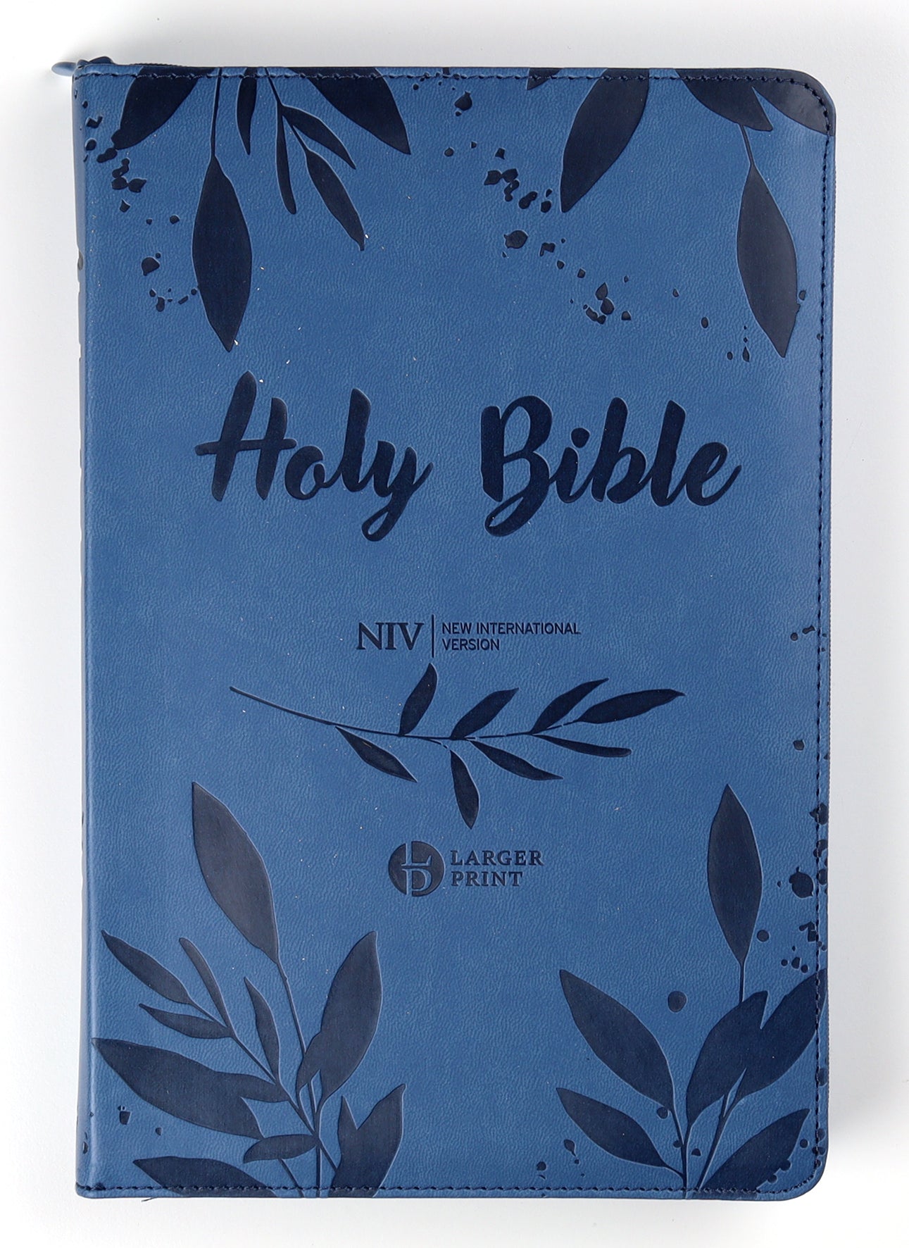 NIV Larger Print Denim Bible With Zip (British Version)