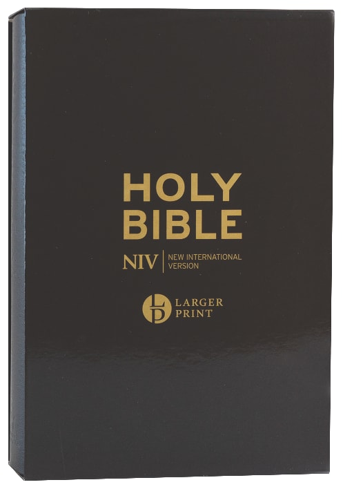 NIV Larger Print Personal Bible Black (British Spelling)