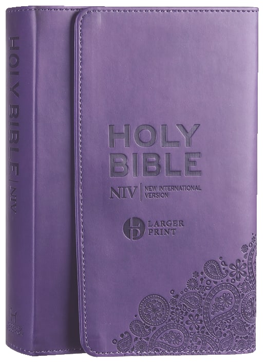 NIV Larger Print Personal Bible Purple (British Spelling)