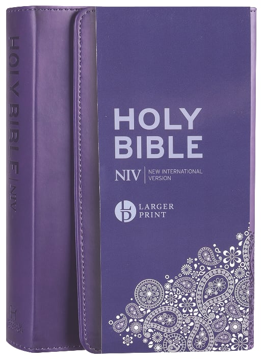 NIV Larger Print Personal Bible Purple (British Spelling)