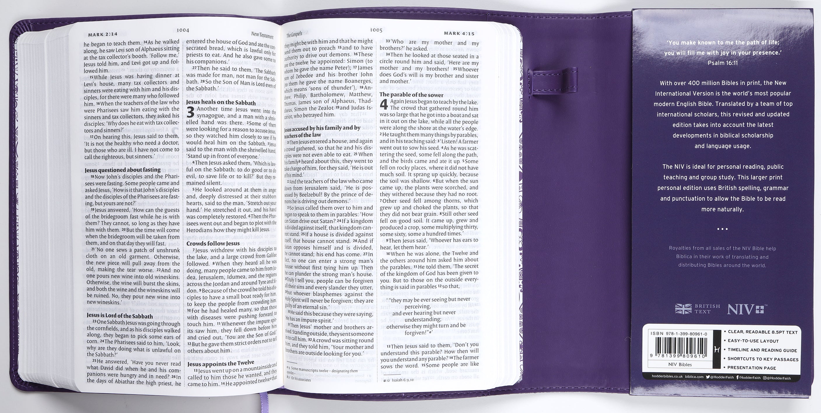 NIV Larger Print Personal Bible Purple (British Spelling)