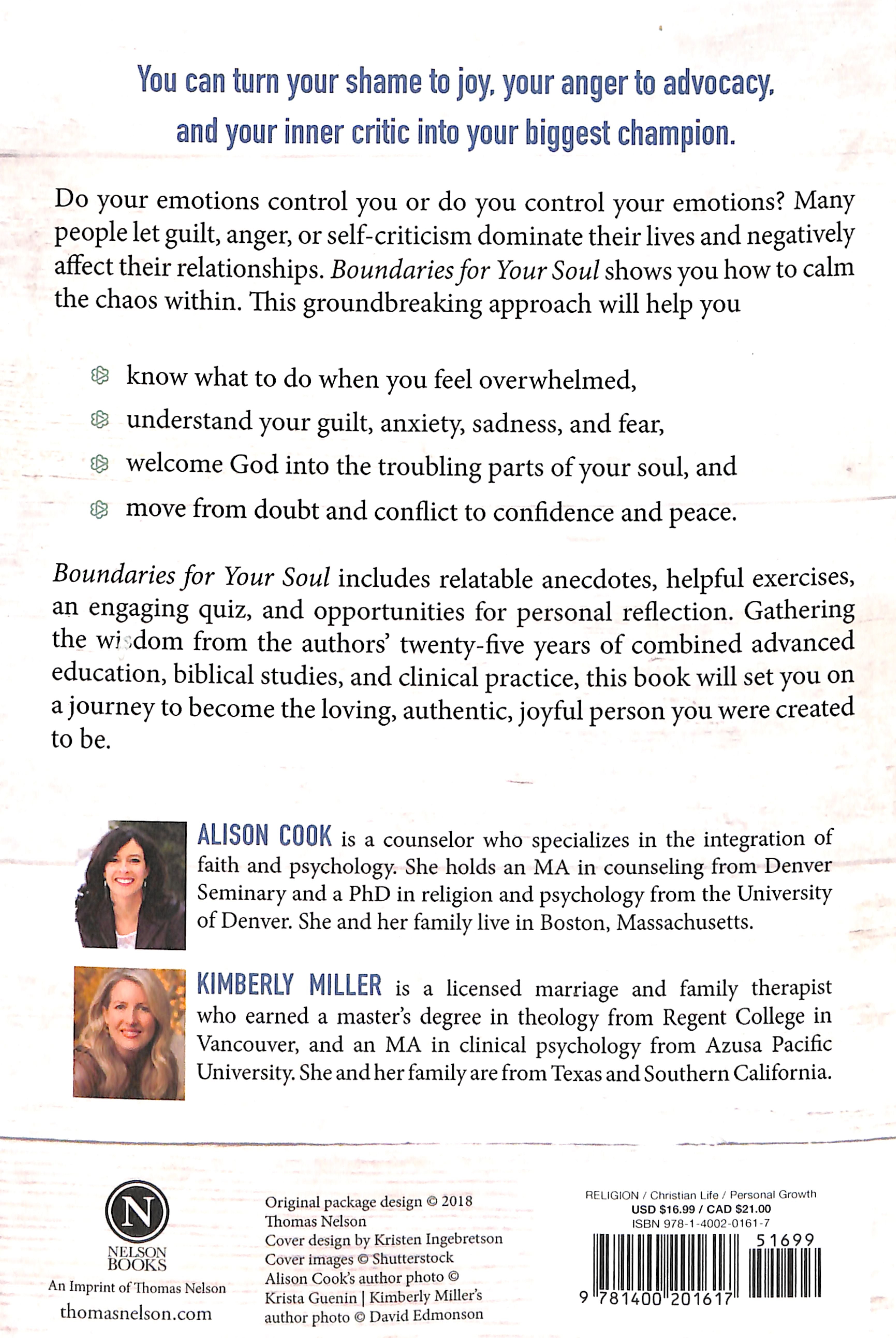 Boundaries For Your Soul: How to Turn Your Overwhelming Thoughts and Feelings Into Your Greatest Allies