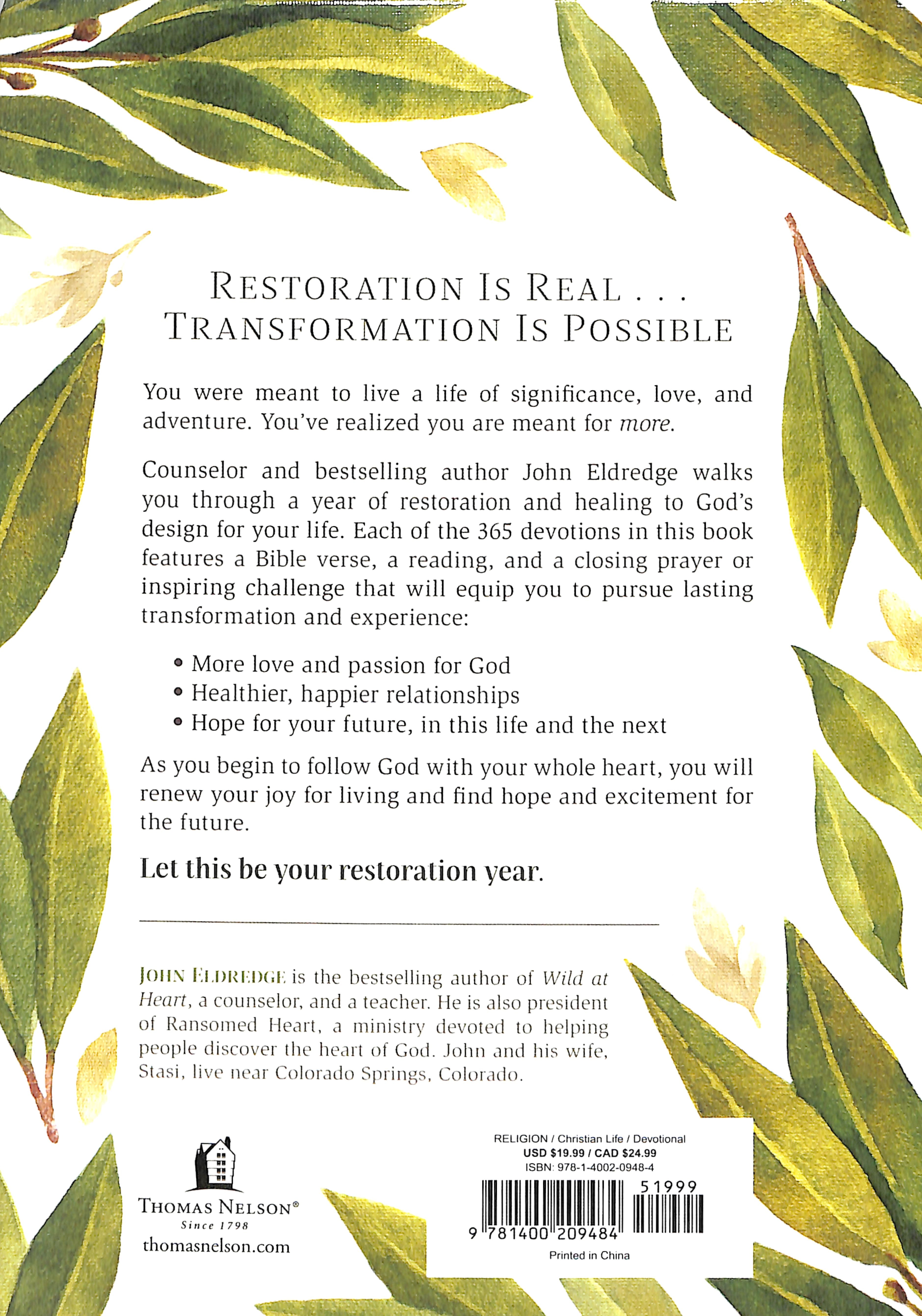Restoration Year: A 365 Day-Devotional (365 Daily Devotions Series)