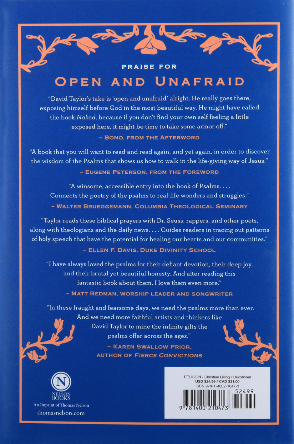 Open and Unafraid: The Psalms as a Guide to Life