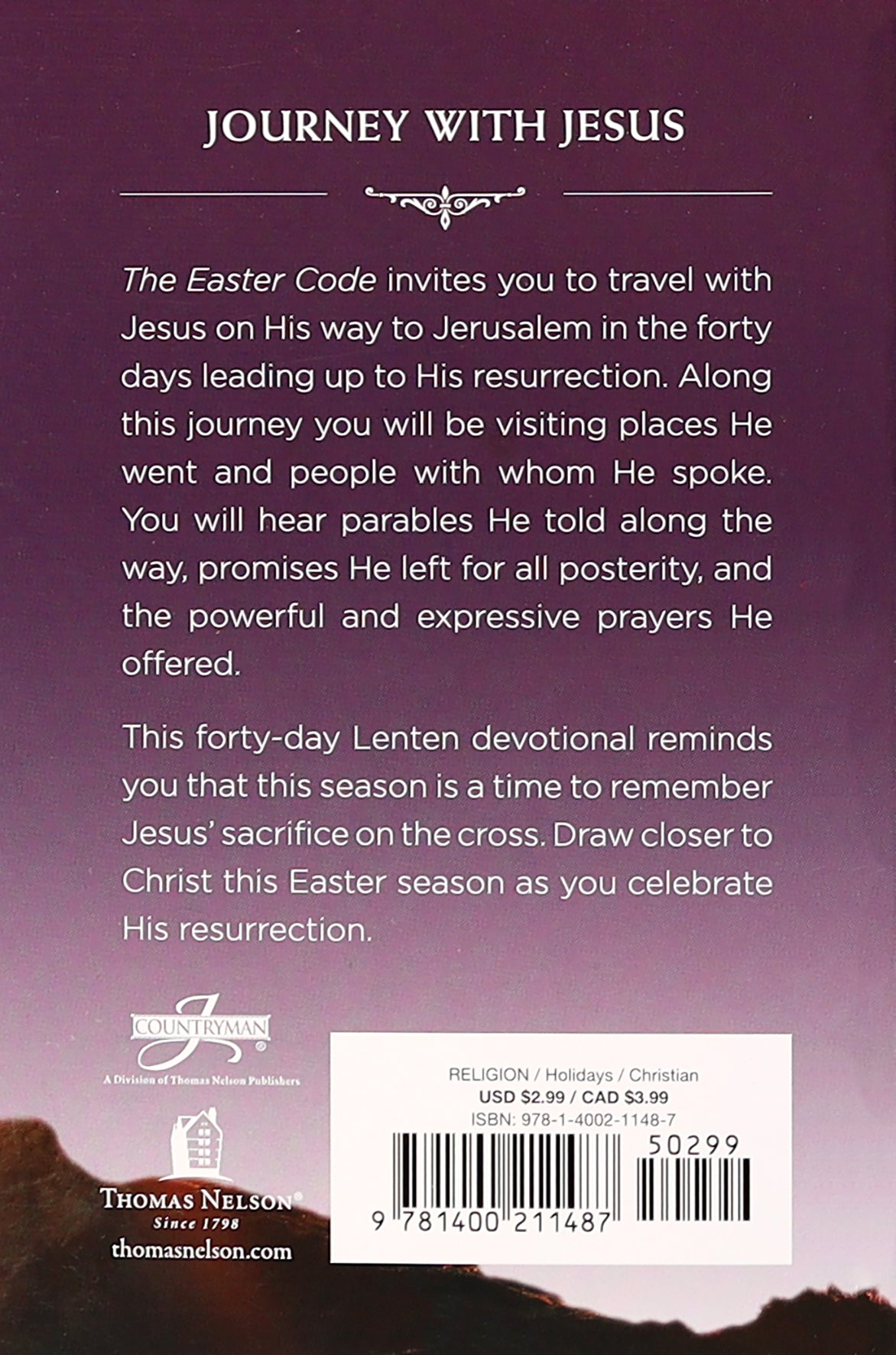 The Easter Code Booklet: A 40-Day Journey to the Cross
