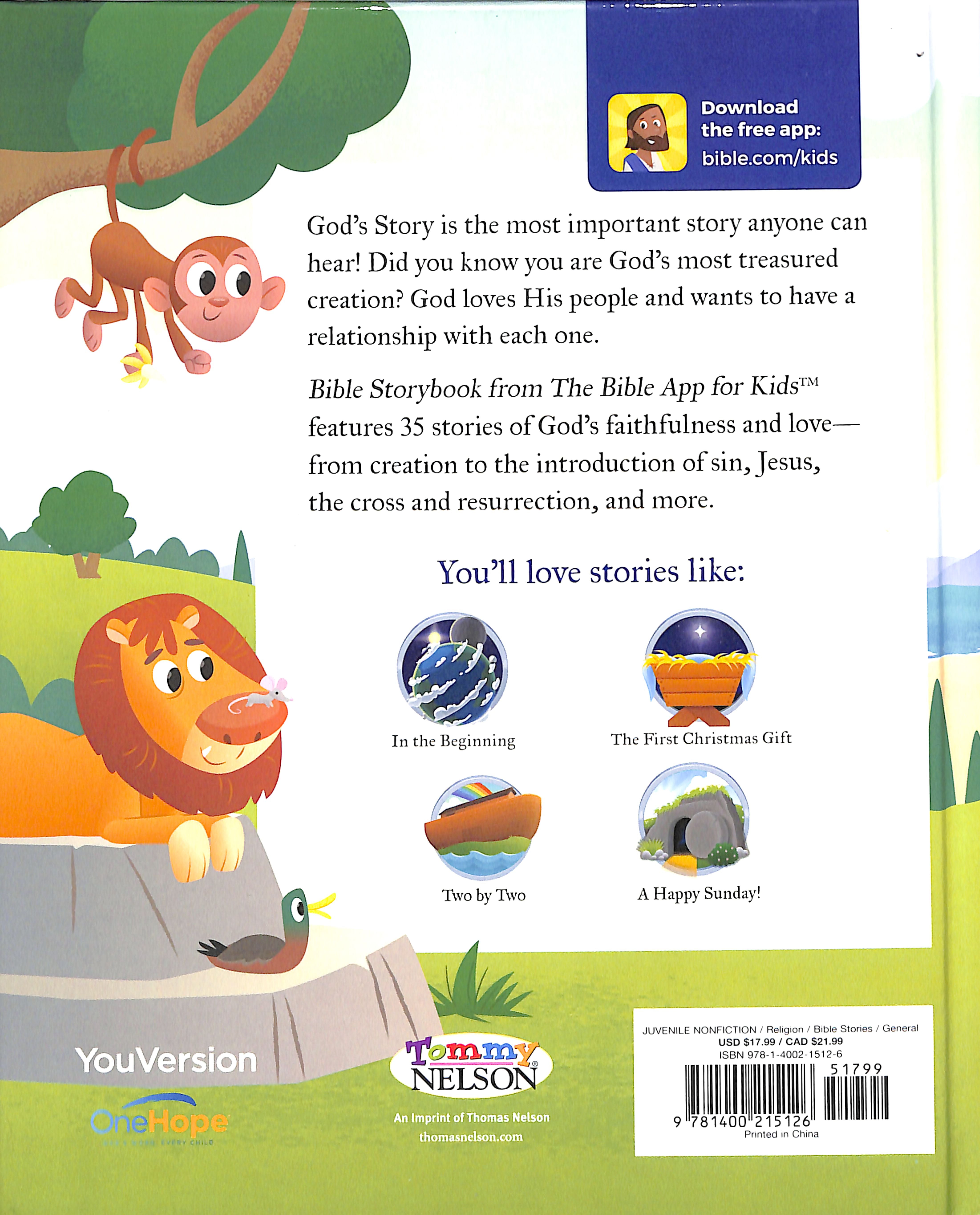 Bible Storybook: From the Bible App For Kids