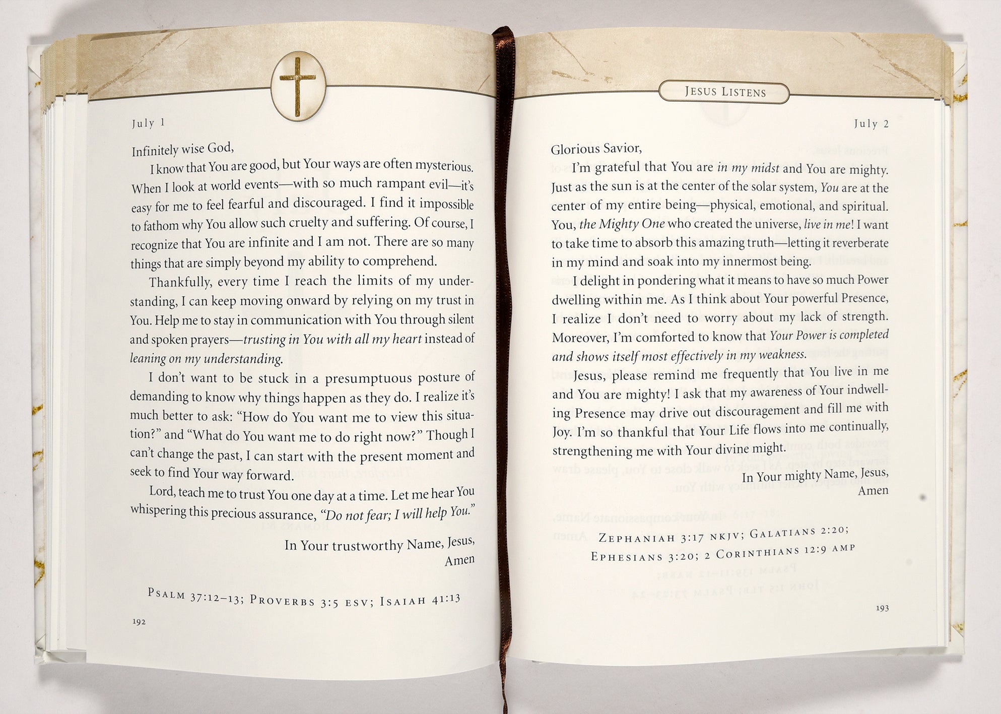 Jesus Listens: Daily Devotional Prayers of Peace, Joy, and Hope