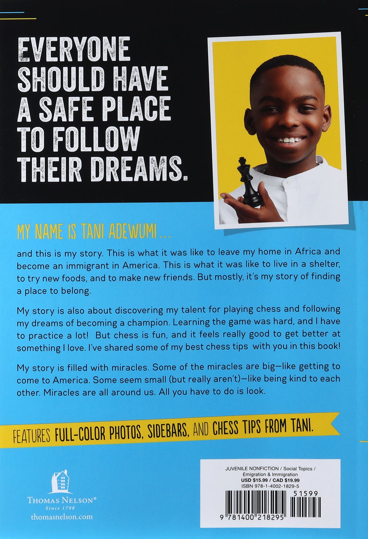My Name is Tani . . . and I Believe in Miracles (Young Reader's Edition)