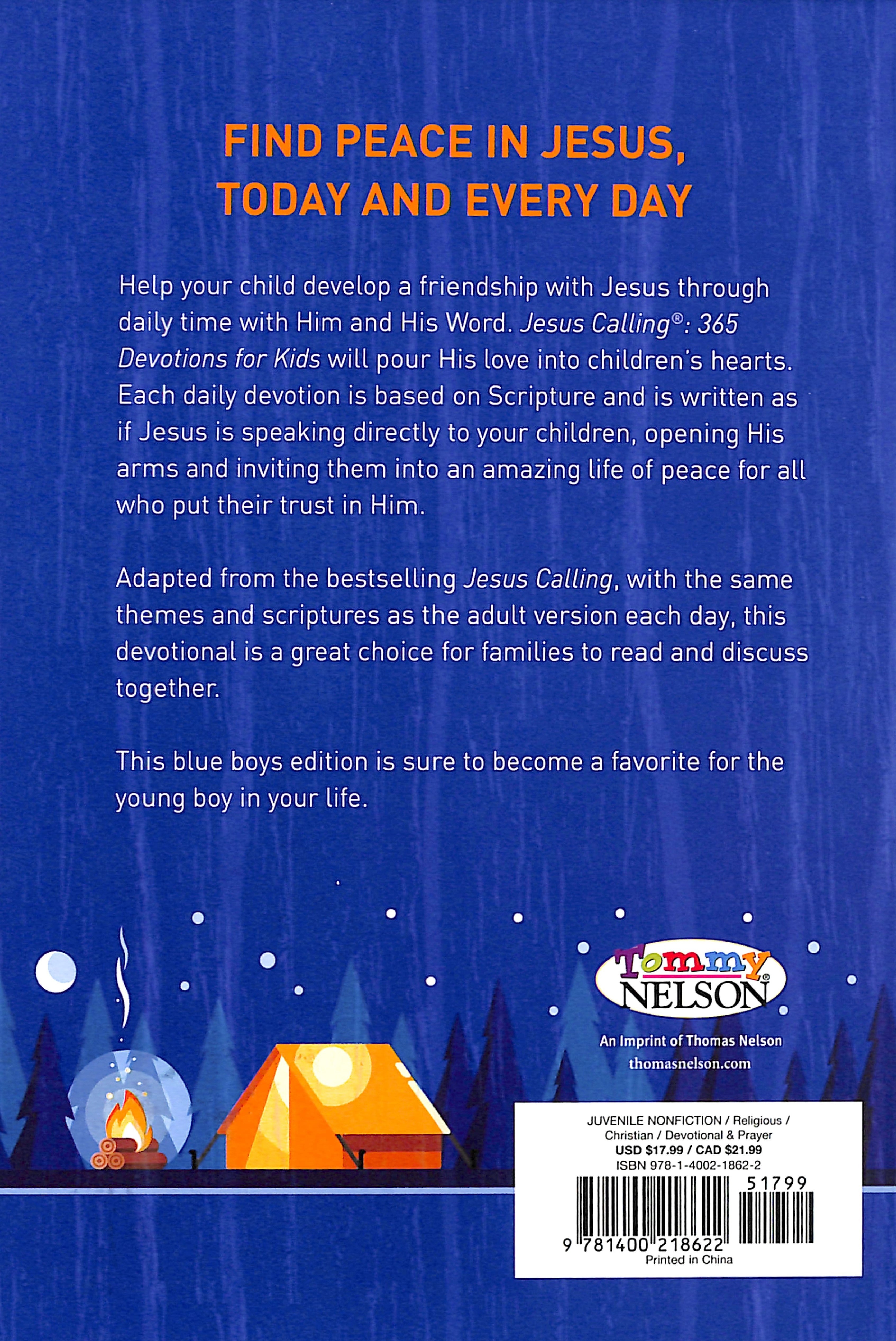 Jesus Calling: 365 Devotions For Kids (Boys Edition)