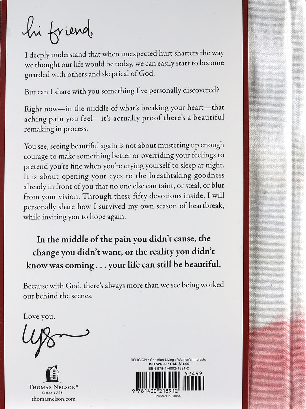 Seeing Beautiful Again: 50 Devotions to Find Redemption in Every Part of Your Story