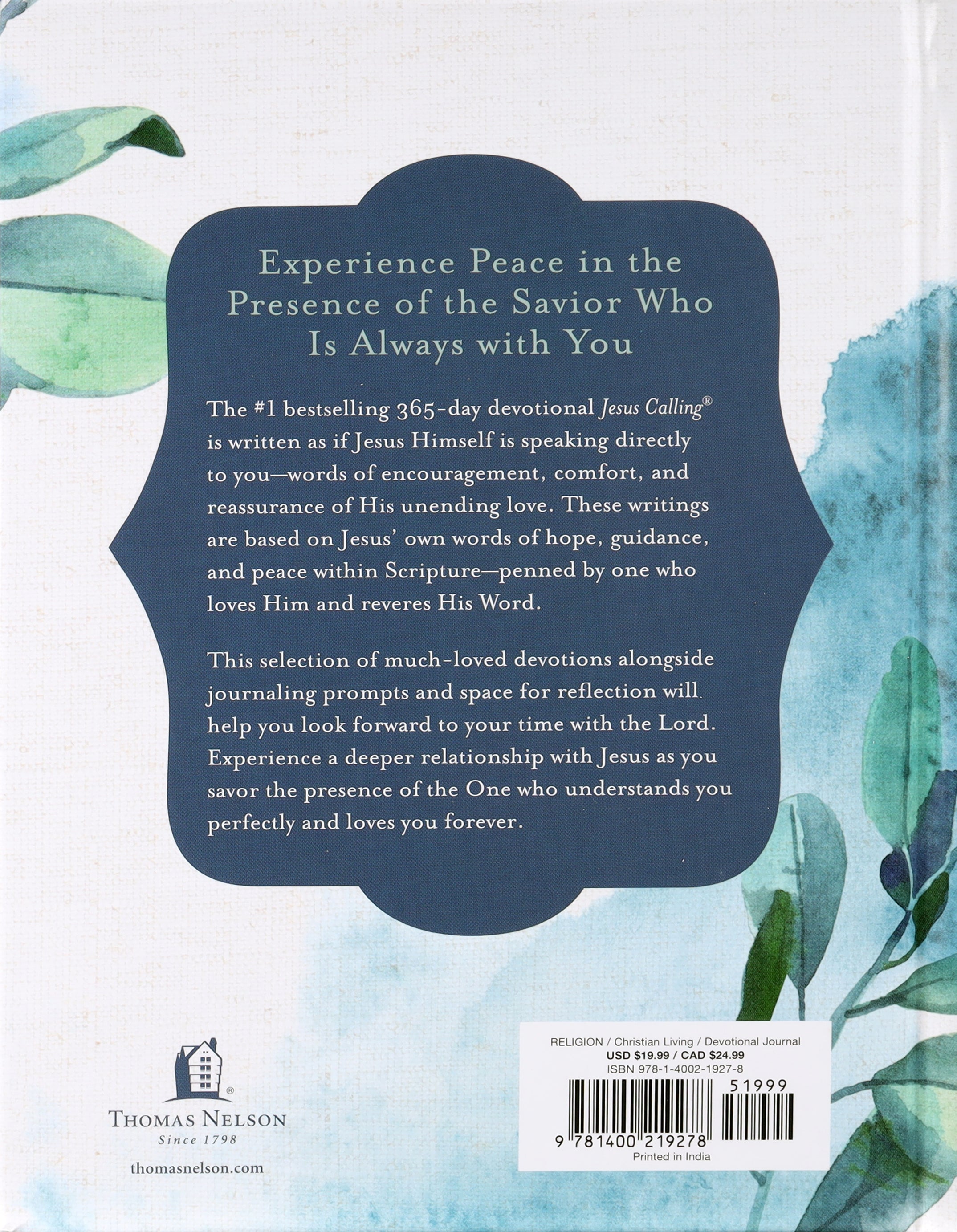 Life in His Presence: A Jesus Calling Guided Journal