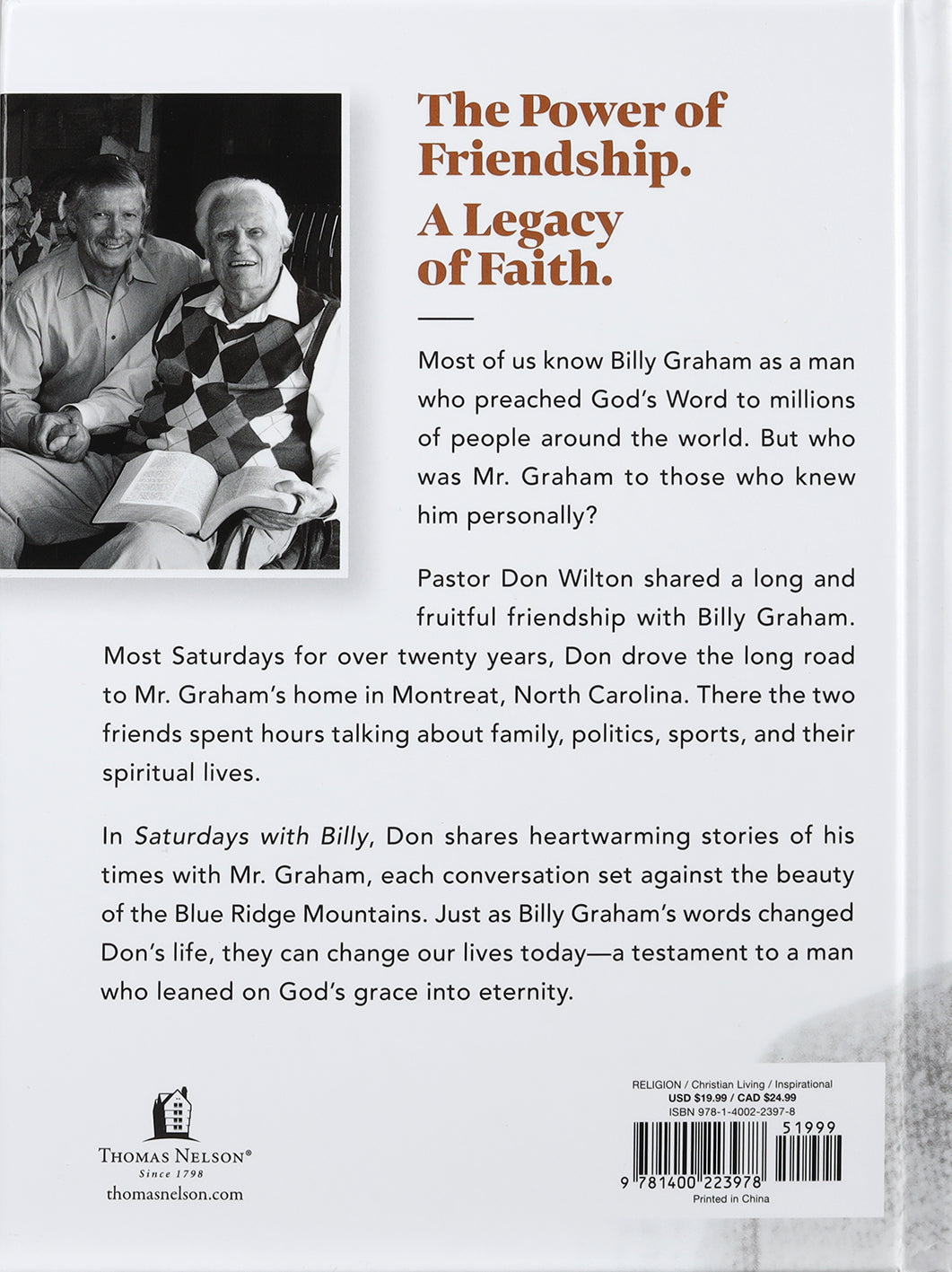 Saturdays With Billy: My Friendship With Billy Graham