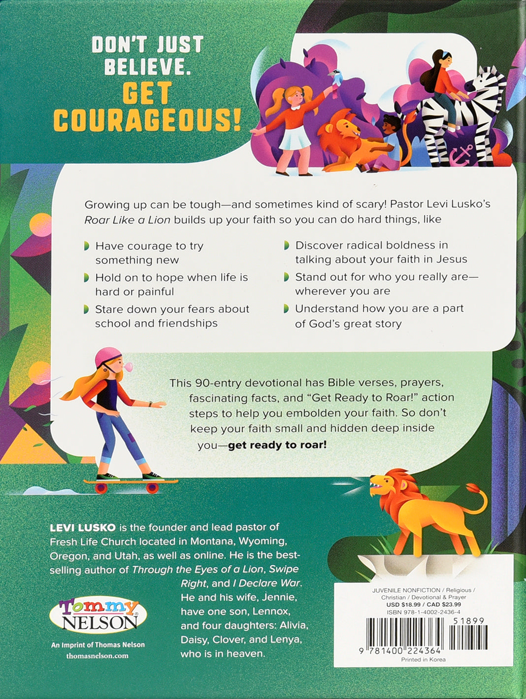 Roar Like a Lion: 90 Devotions to a Courageous Faith