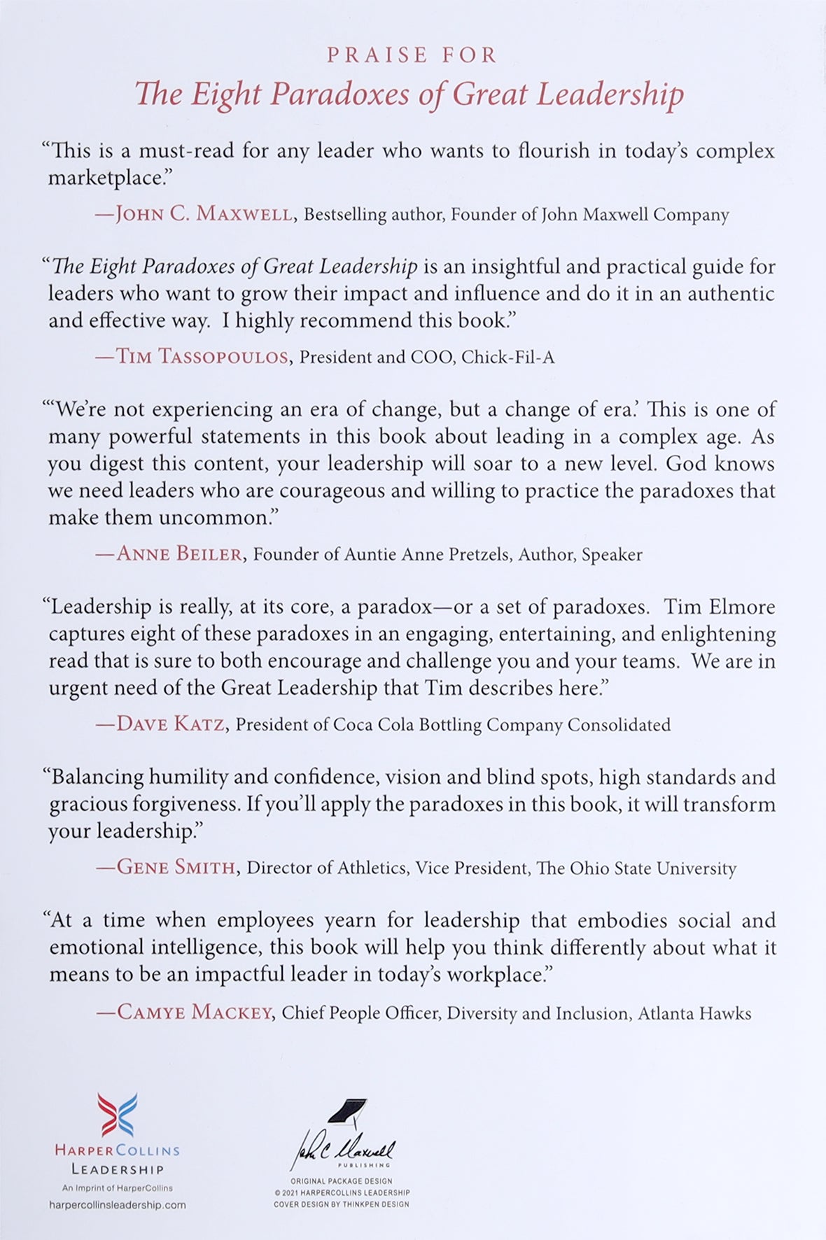 The Eight Paradoxes of Great Leadership: Embracing the Conflicting Demands of Today's Workplace