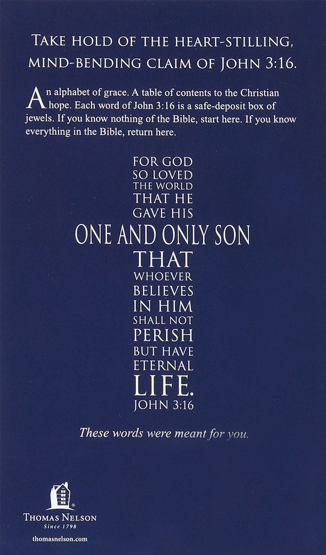 3:16 The Promise: He Loves. He Gives. We Believe. We Live.