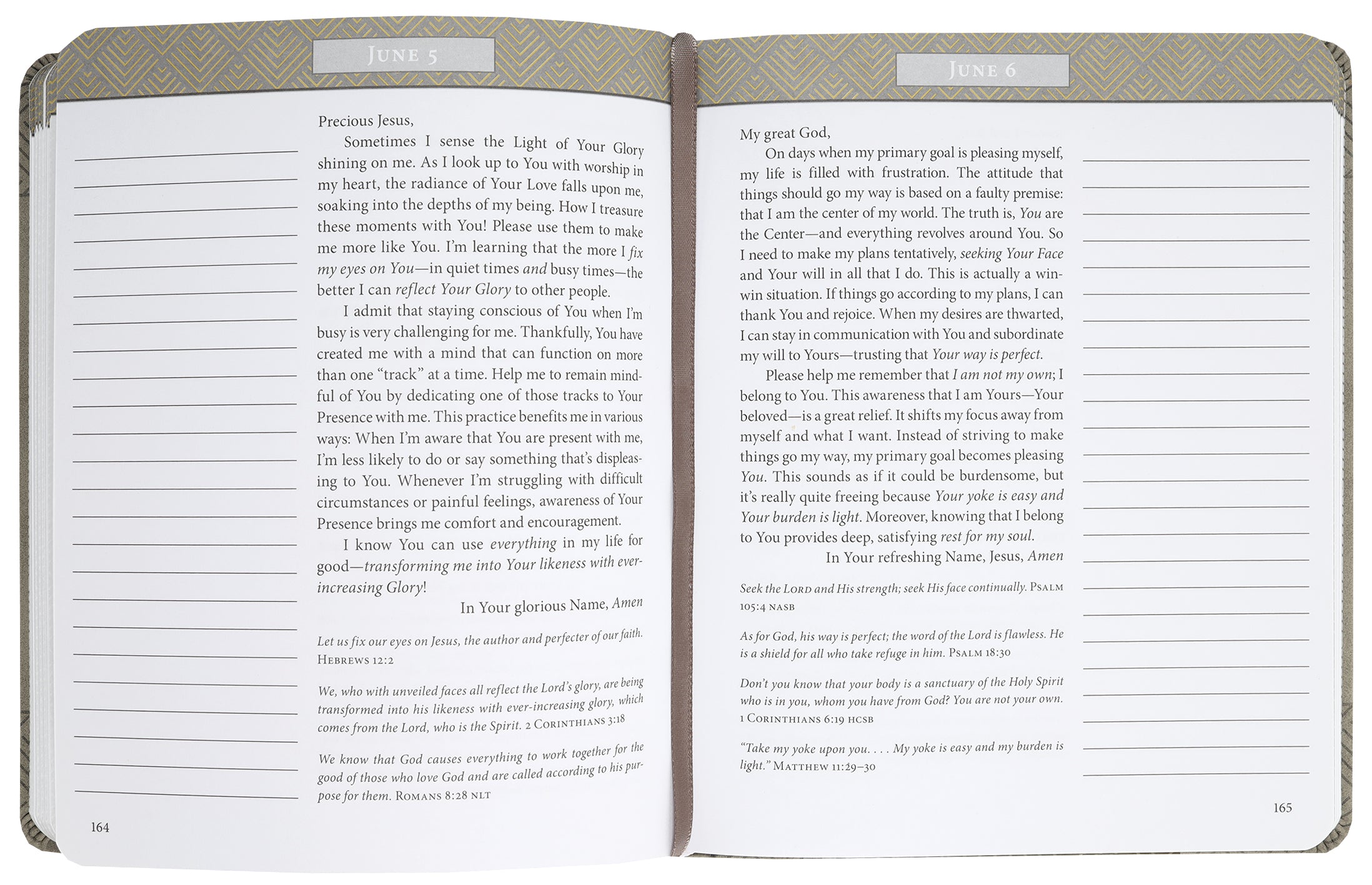 Jesus Listens Note-Taking Edition: Daily Devotional Prayers of Peace, Joy, and Hope