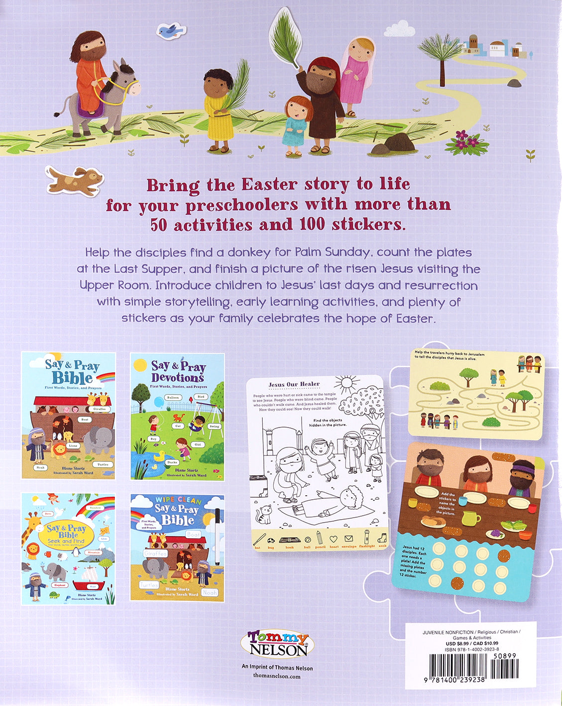 Say and Pray Bible Easter Sticker and Activity Book