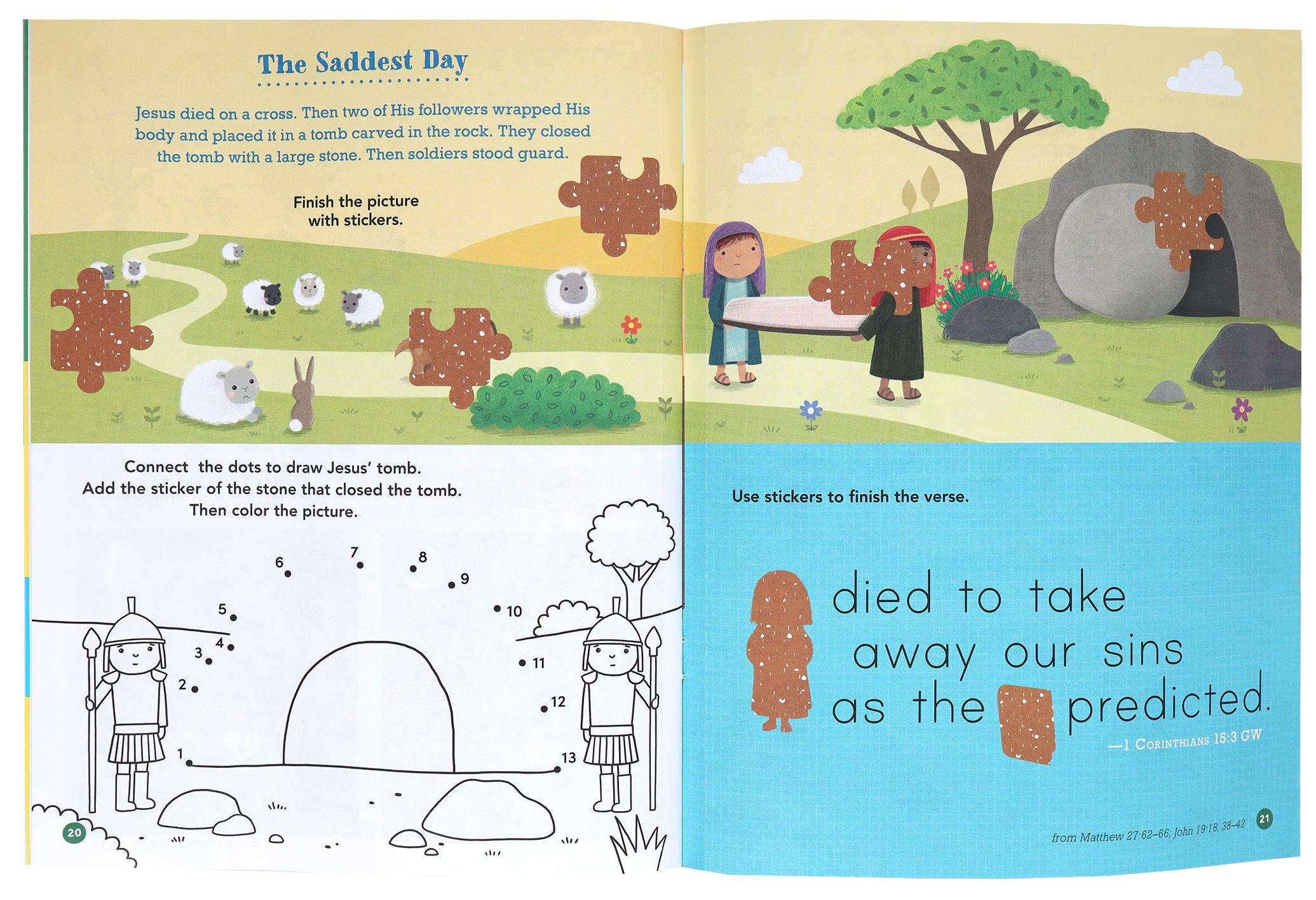 Say and Pray Bible Easter Sticker and Activity Book