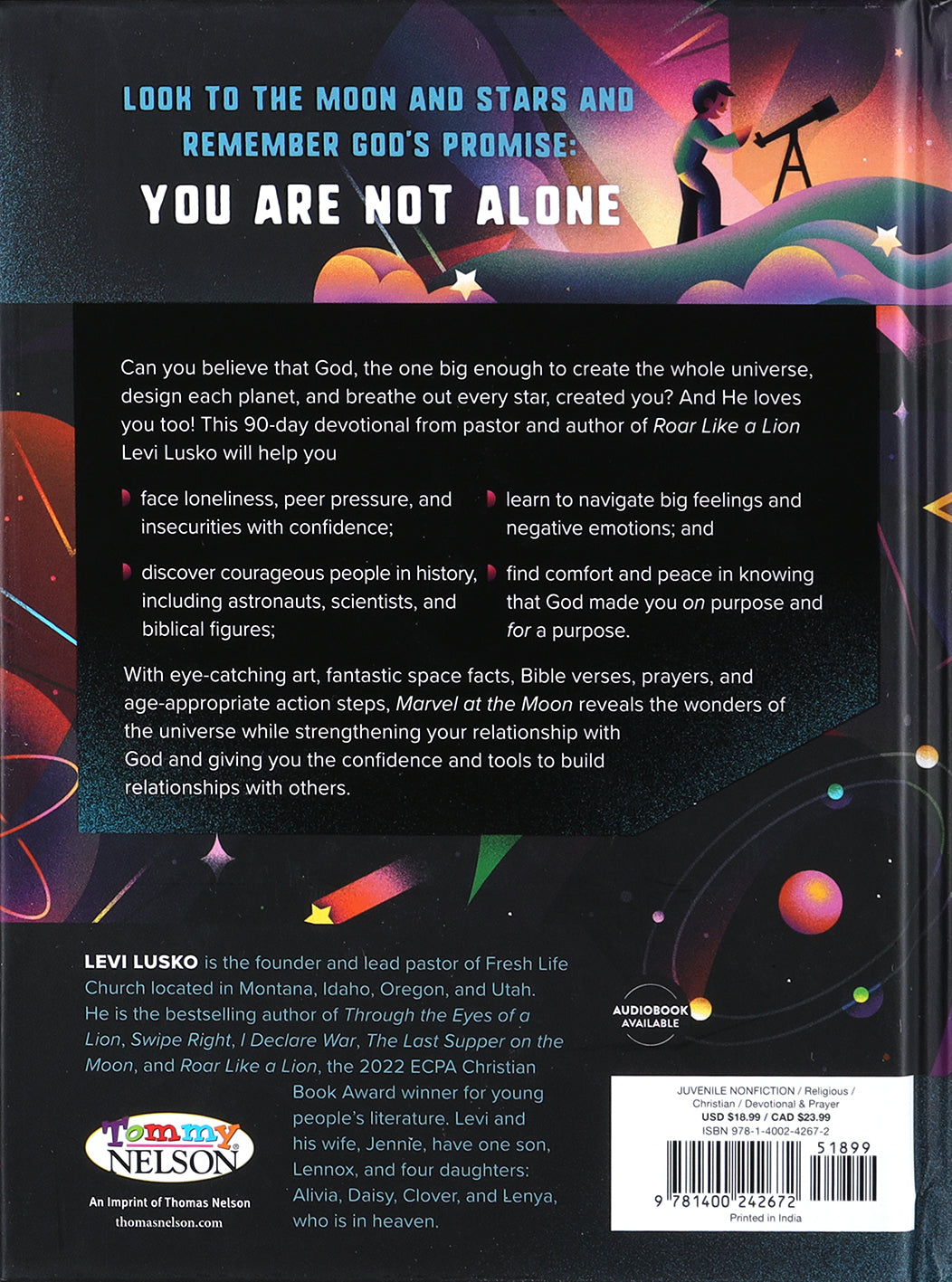 Marvel At the Moon: 90 Devotions to Discover You're Never Alone in God's Majestic Universe