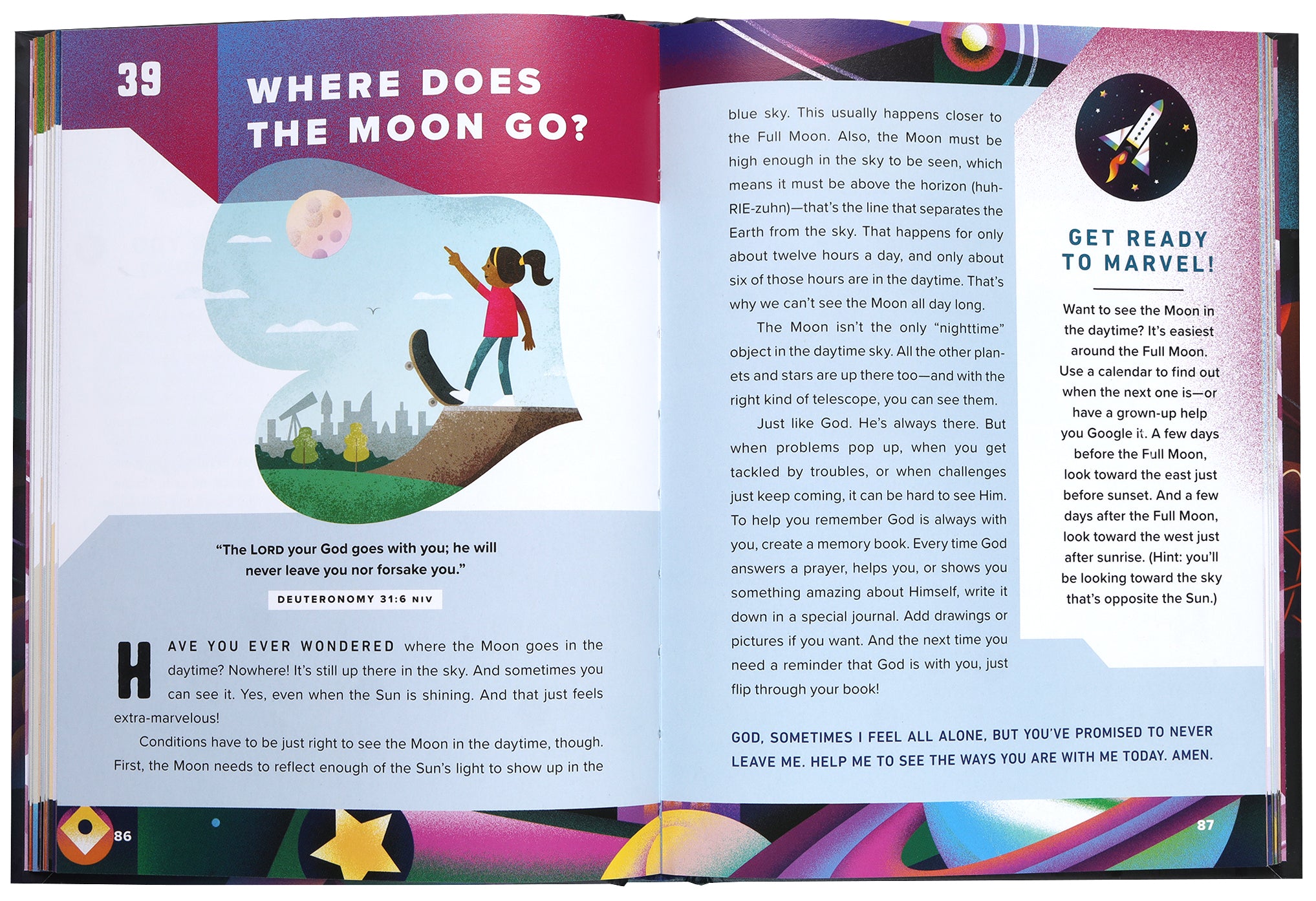 Marvel At the Moon: 90 Devotions to Discover You're Never Alone in God's Majestic Universe