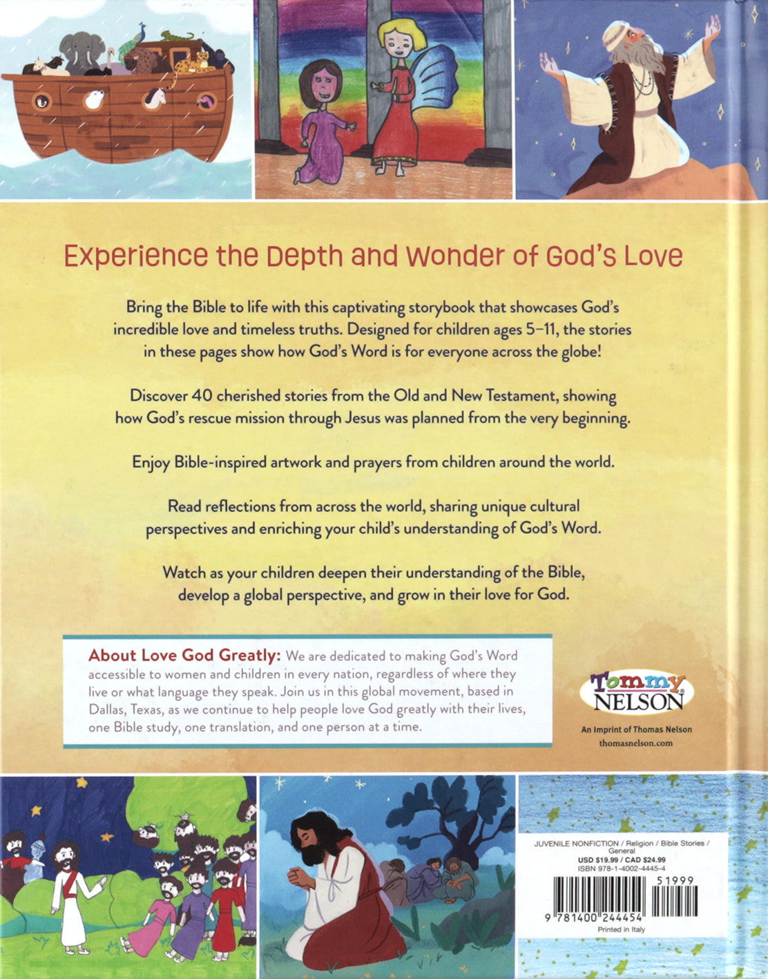 Love God Greatly Bible Storybook: With Illustrations from Children Around the World