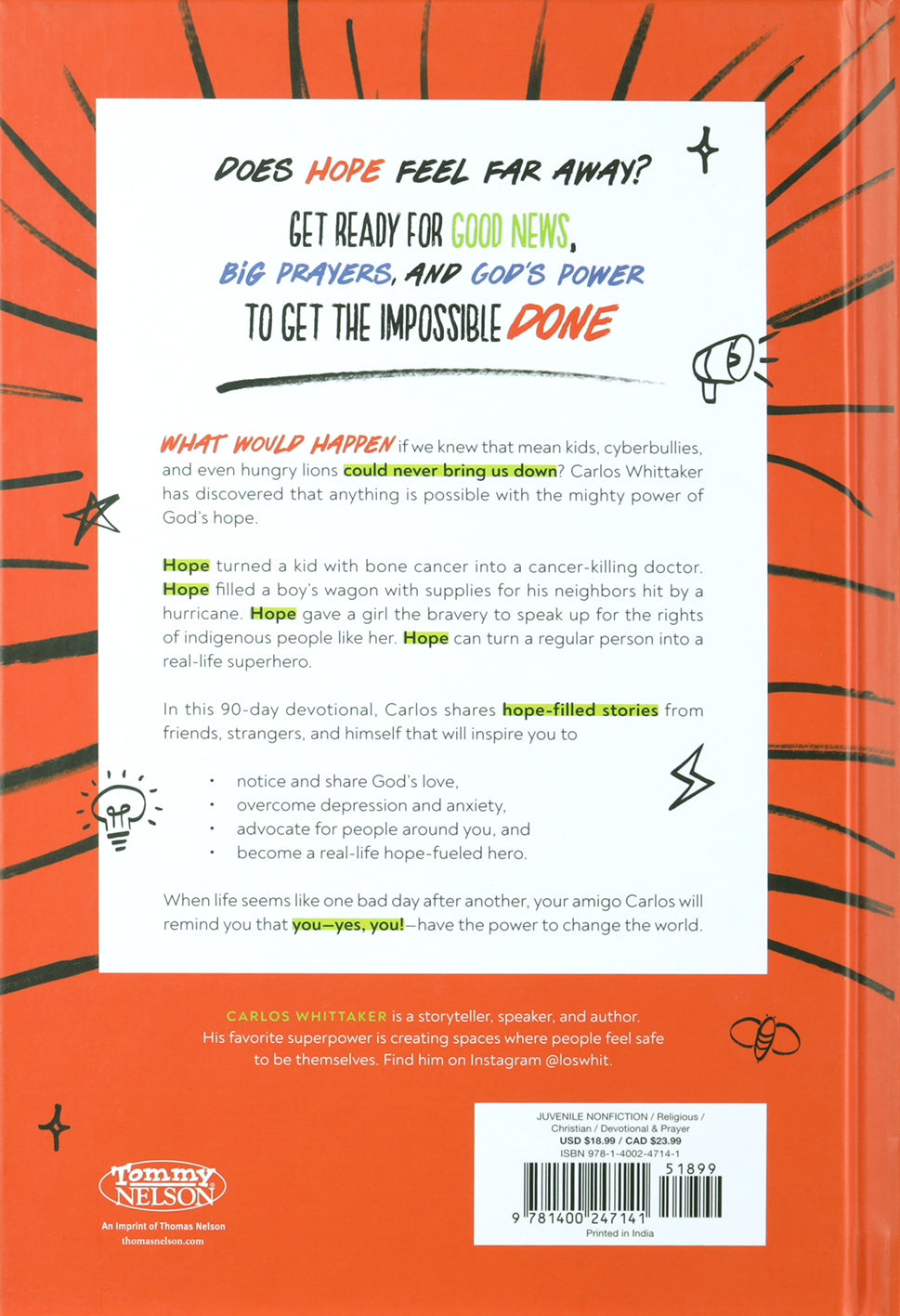 Get Your Hopes Up: 90 Devotions and True Stories for Young World Changers