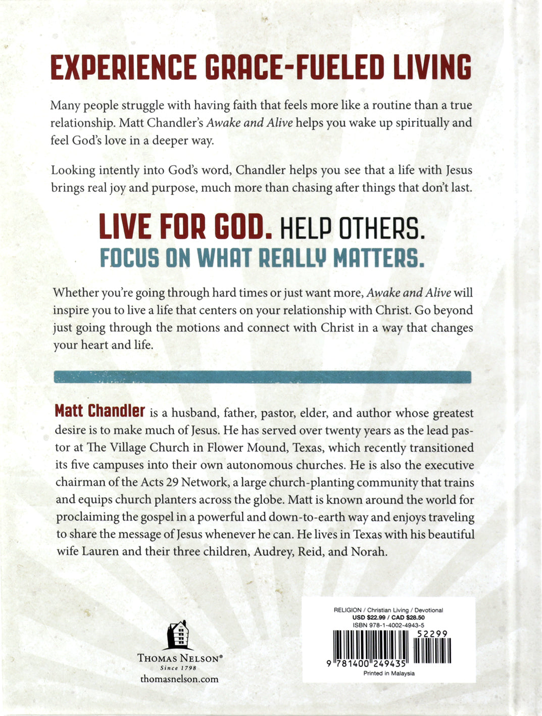 Awake and Alive: A 30-Day Challenge to Revive Your Faith
