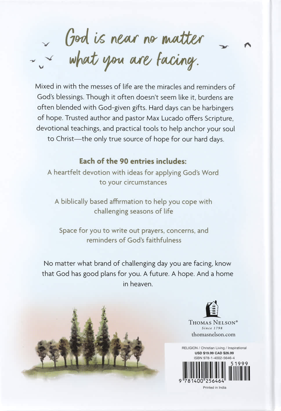 Hope for Hard Days: 90 Reflections of Comfort, Calm, and the Certainty of Heaven