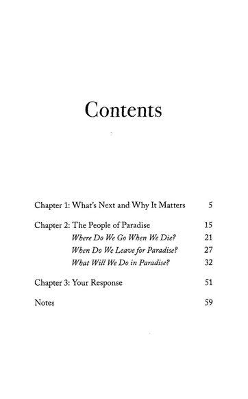 What Happens When We Die: The Promise of Paradise and Hope of Heaven