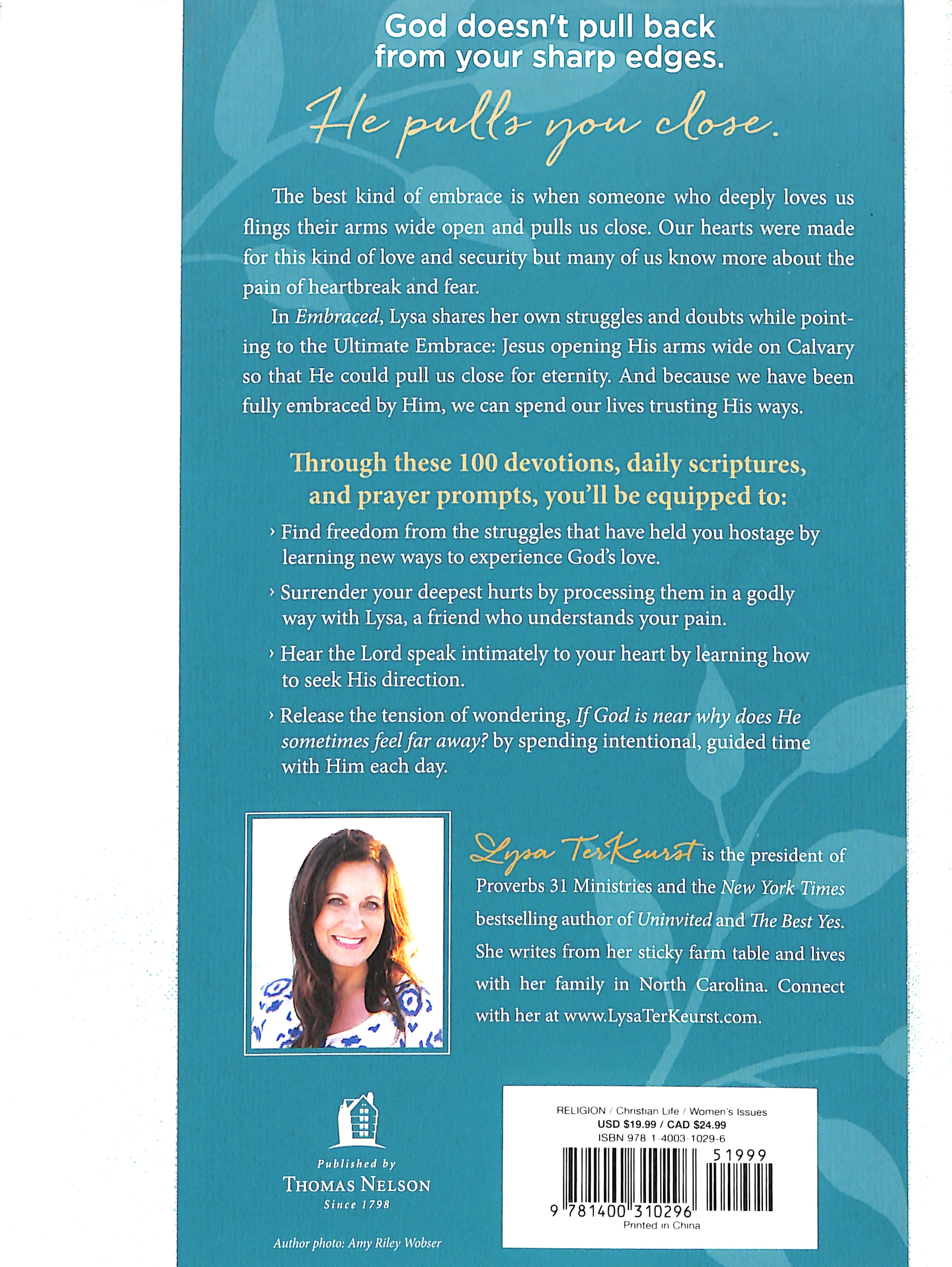 Embraced: 100 Devotions to Know God's Love Right Where You Are